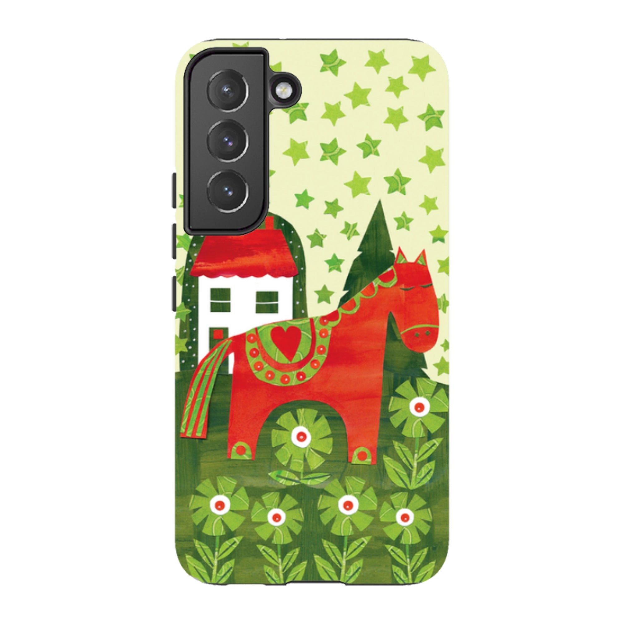 Samsung Tough Case - Red Dala Horse By Tracey English