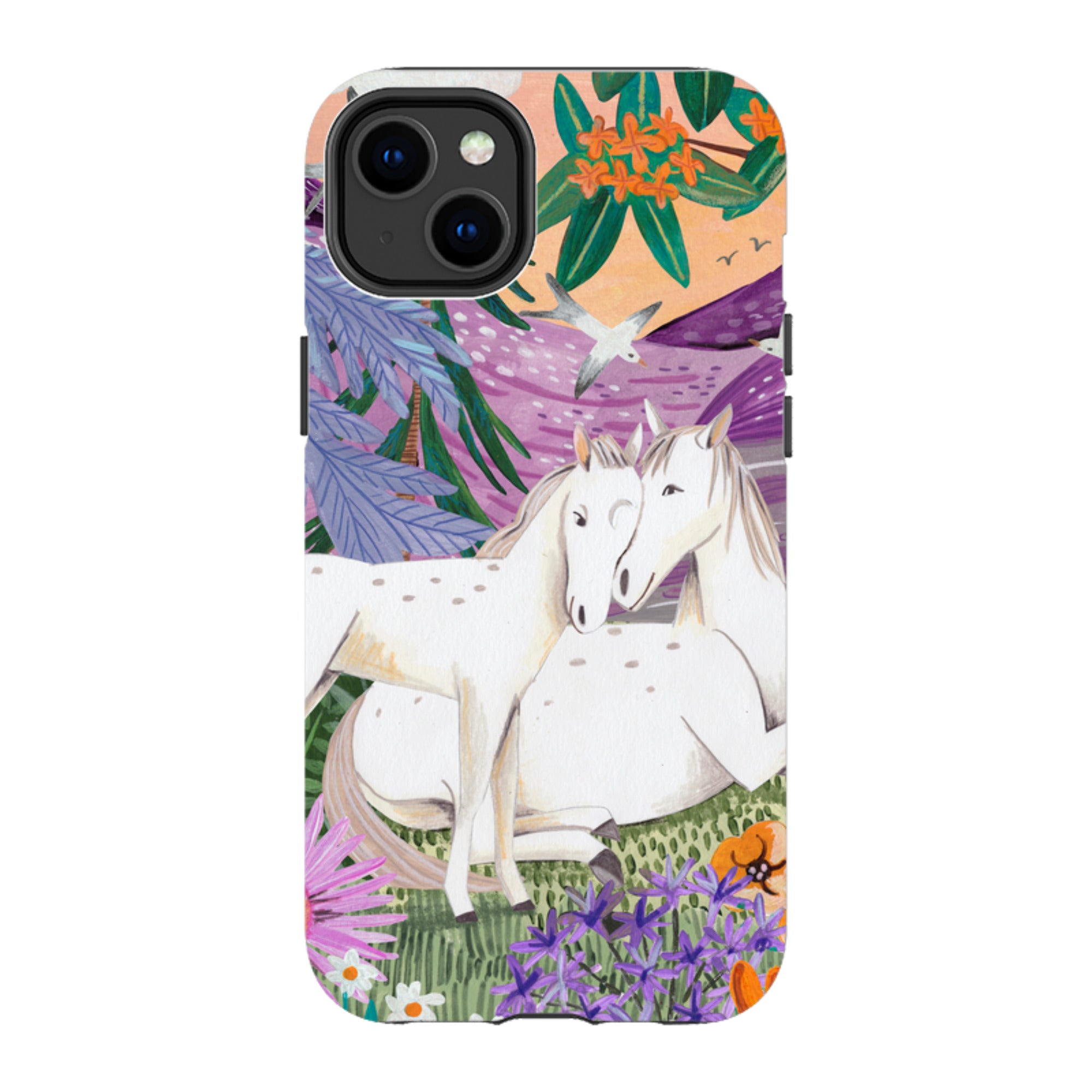 iPhone Tough Case - Horses By Caroline Bonne Muller