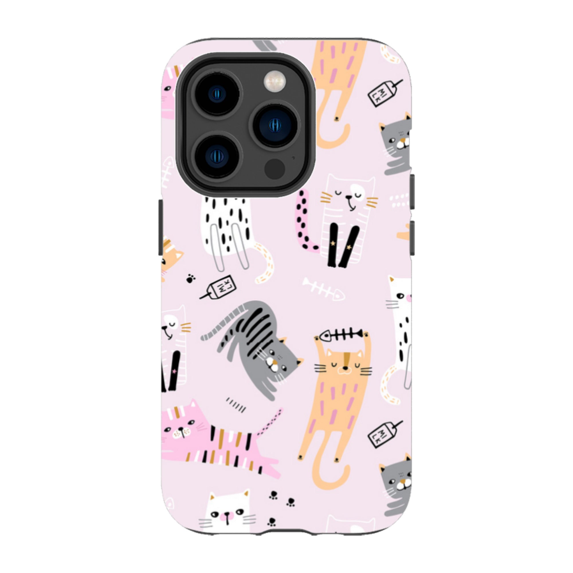 iPhone MagSafe Tough Case - Cat and Bone Pink