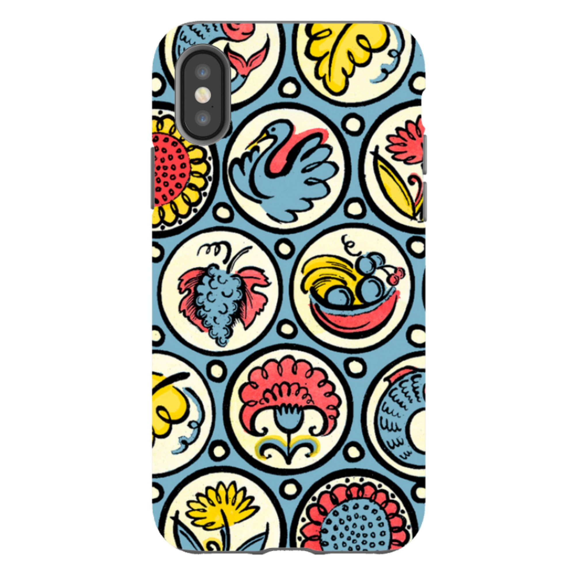iPhone Tough Case - Birds, Fish & Fruit By Cressida Bell
