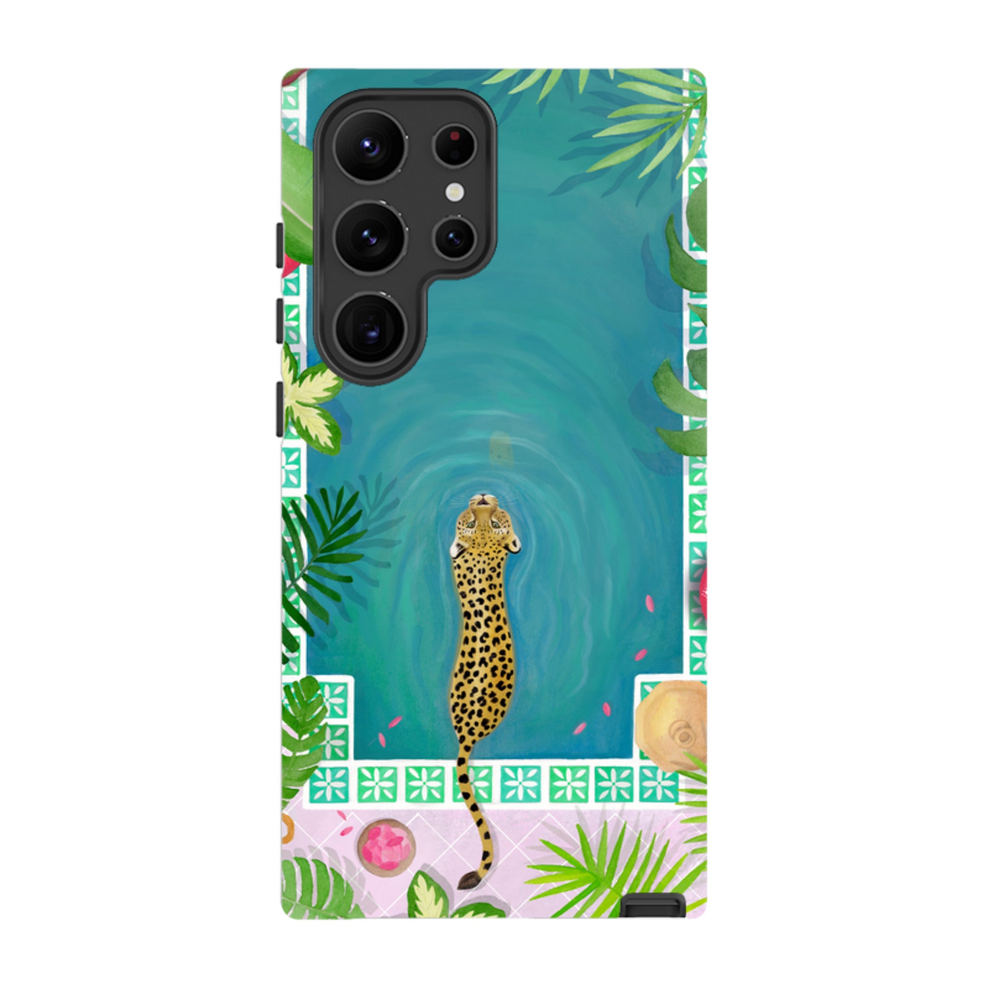Samsung Tough Case - Morocco Pool Leopard By Bex Parkin
