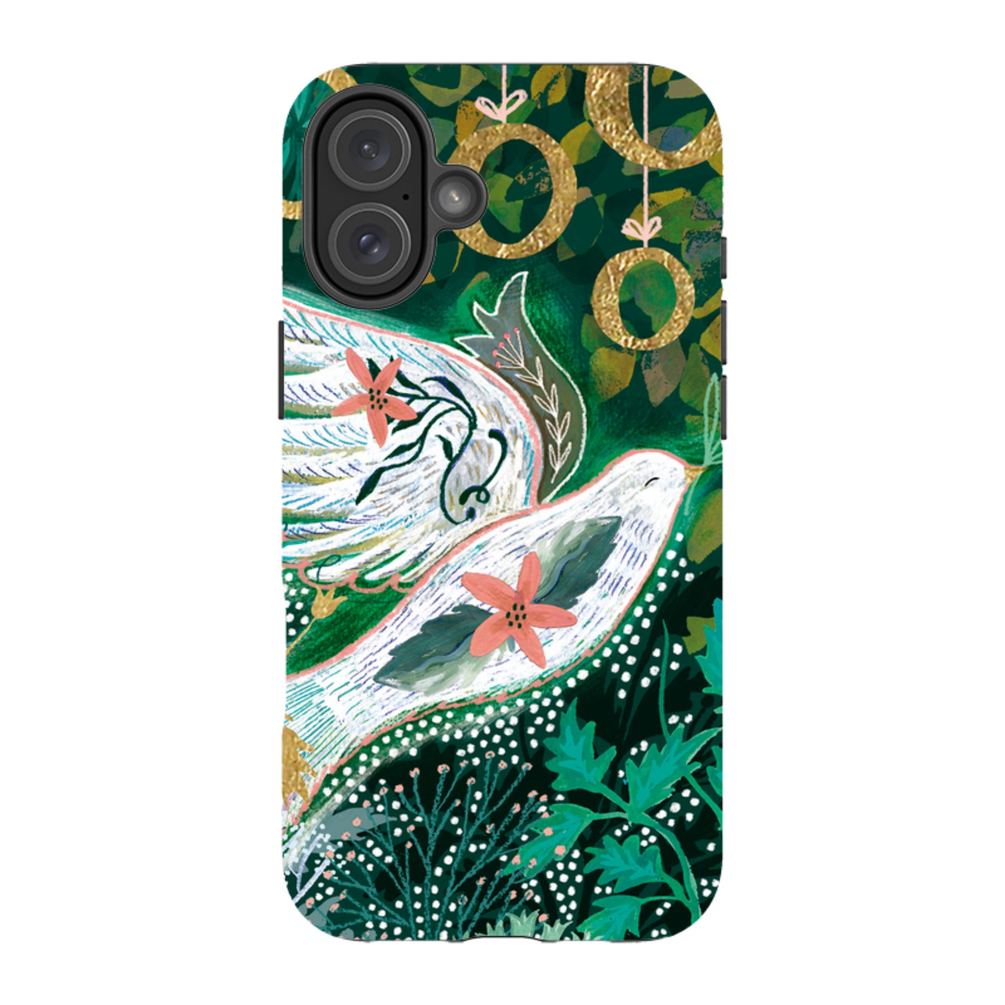 iPhone Tough Case - Gold Rings By Emma Frances Grant