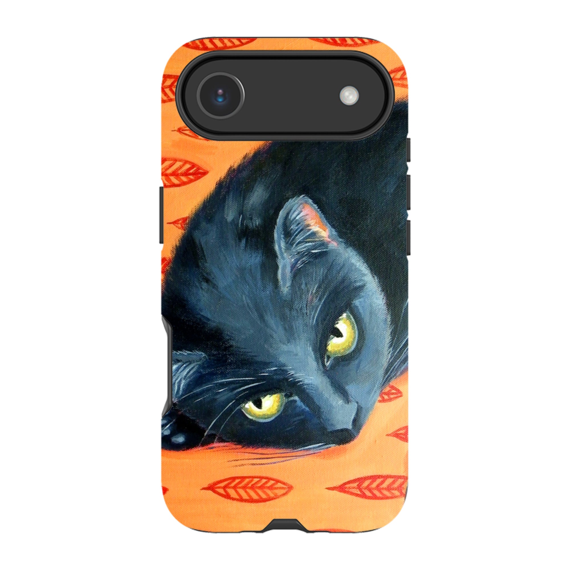 iPhone Tough Case - Black Cat By Mary Stubberfield