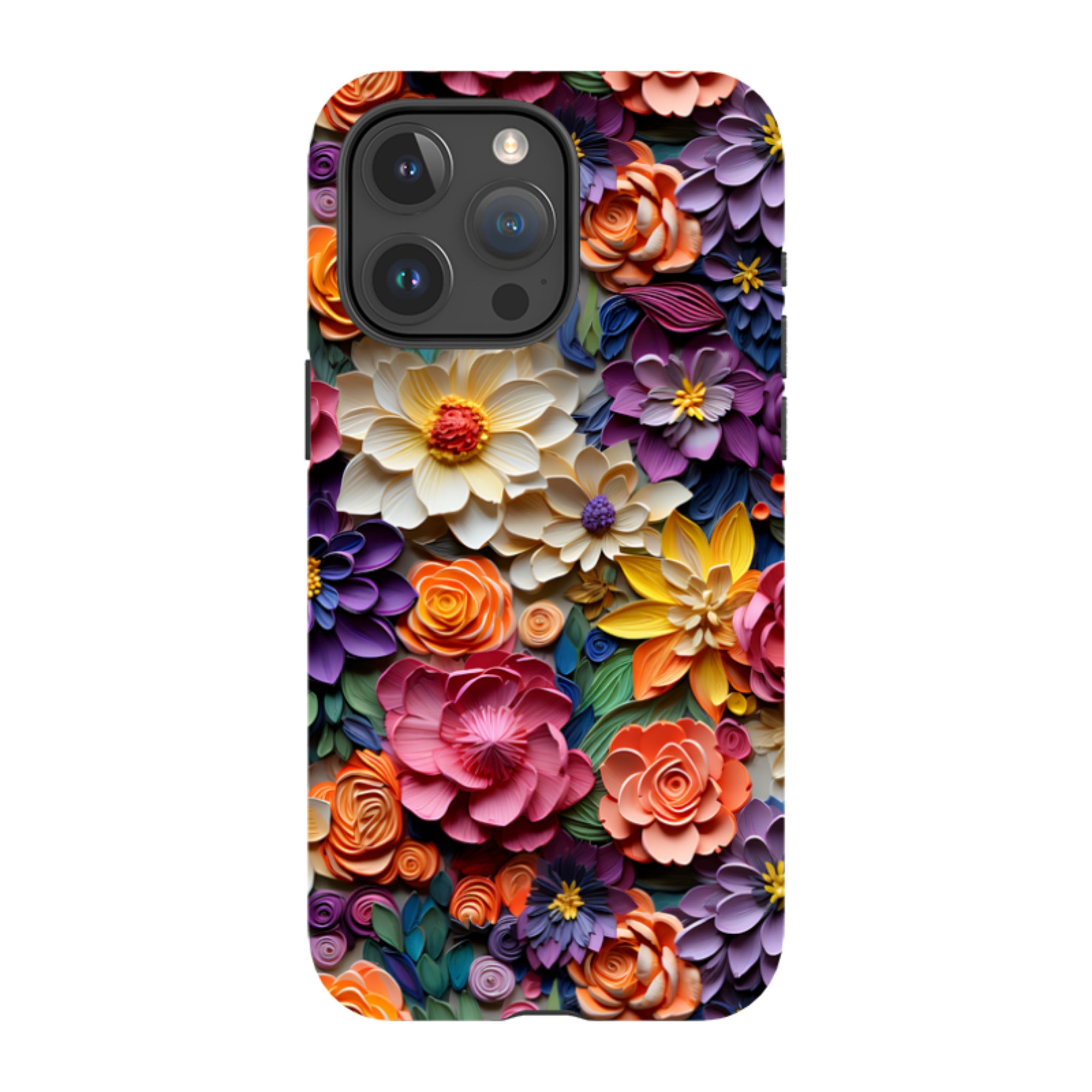 iPhone Tough Case -Violet Floral