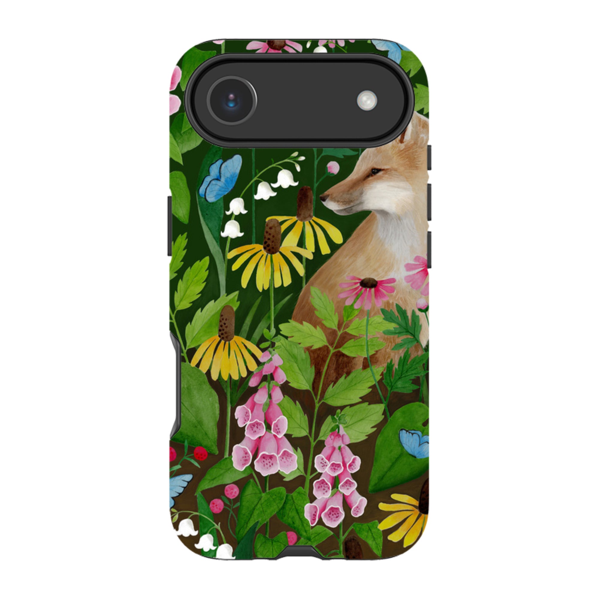 iPhone Tough Case - Fox And Foxgloves By Bex Parkin