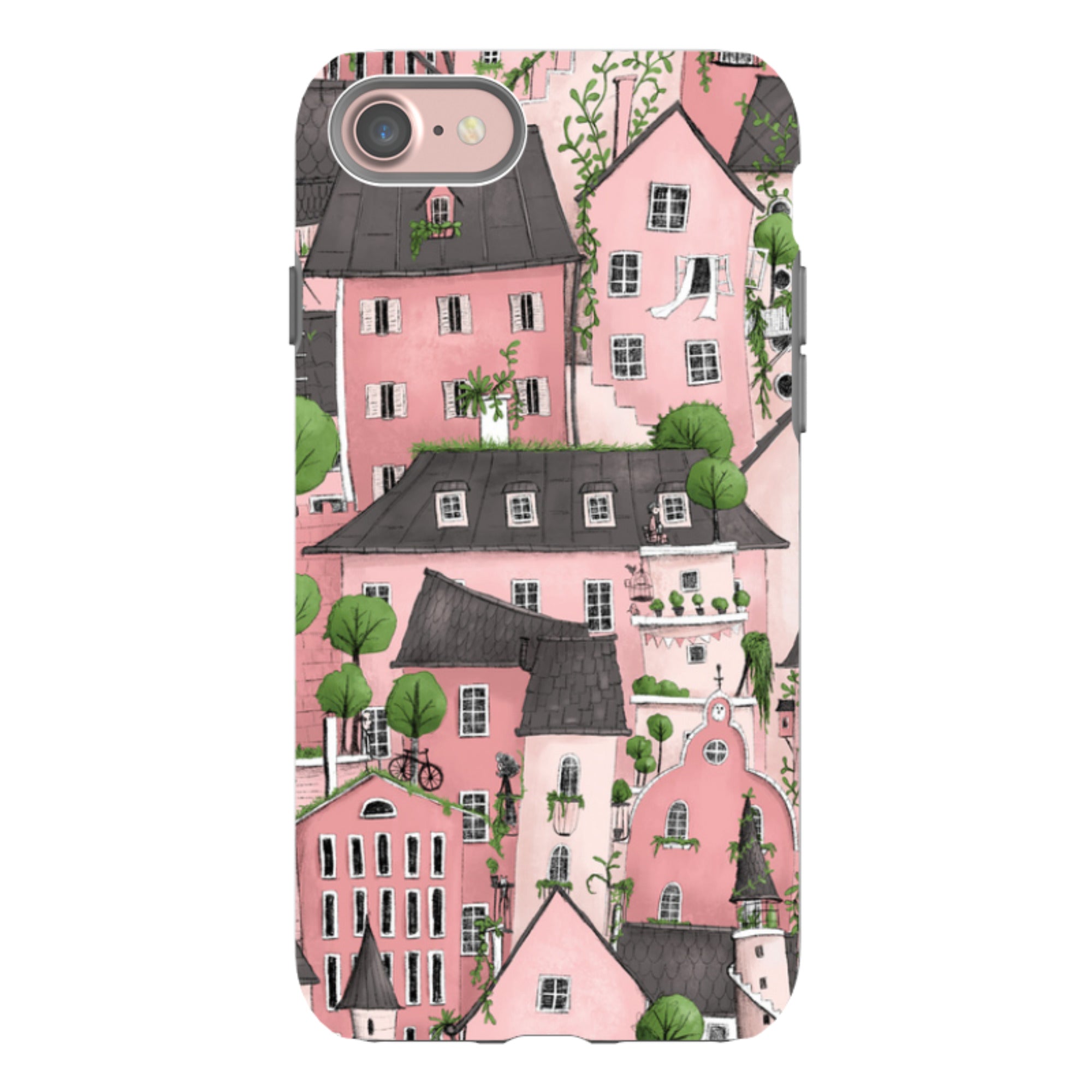 iPhone Tough Case - Pink City By Maja Lindberg