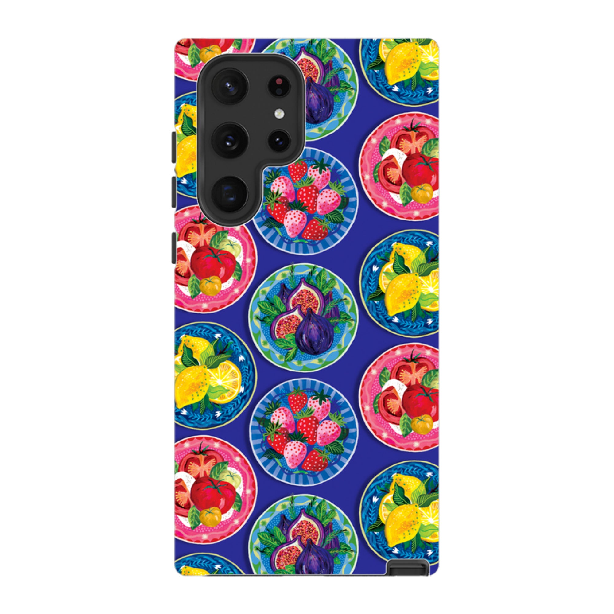 Samsung Tough  Case - Summer Plates Blue By Emma Frances Grant
