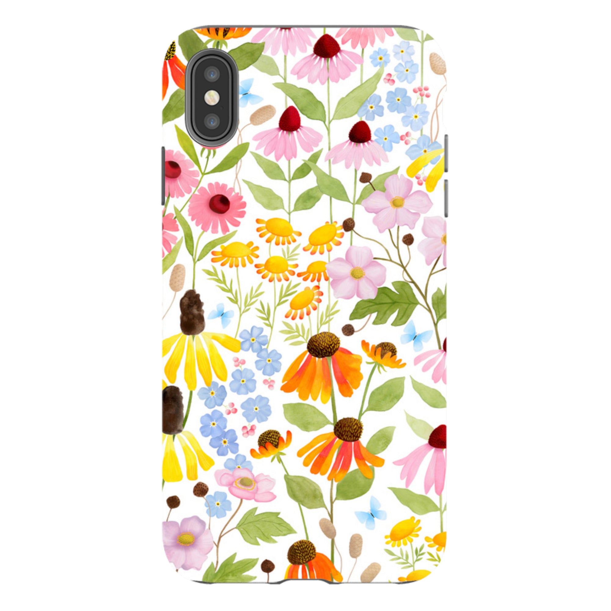 iPhone Tough Case - Wildflower Pattern By Bex Parkin