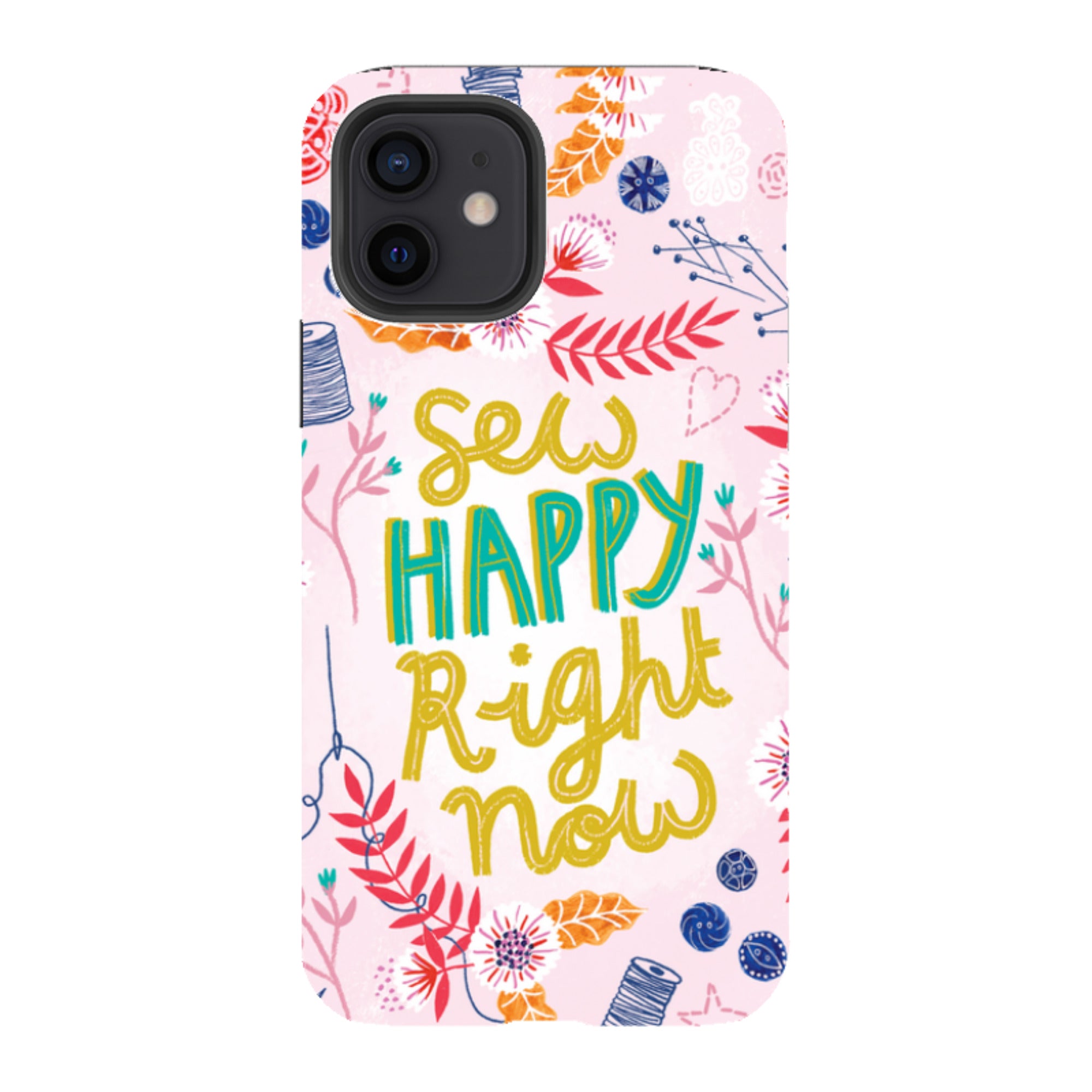 iPhone Tough Case - Sew Happy By Lee Foster Wilson