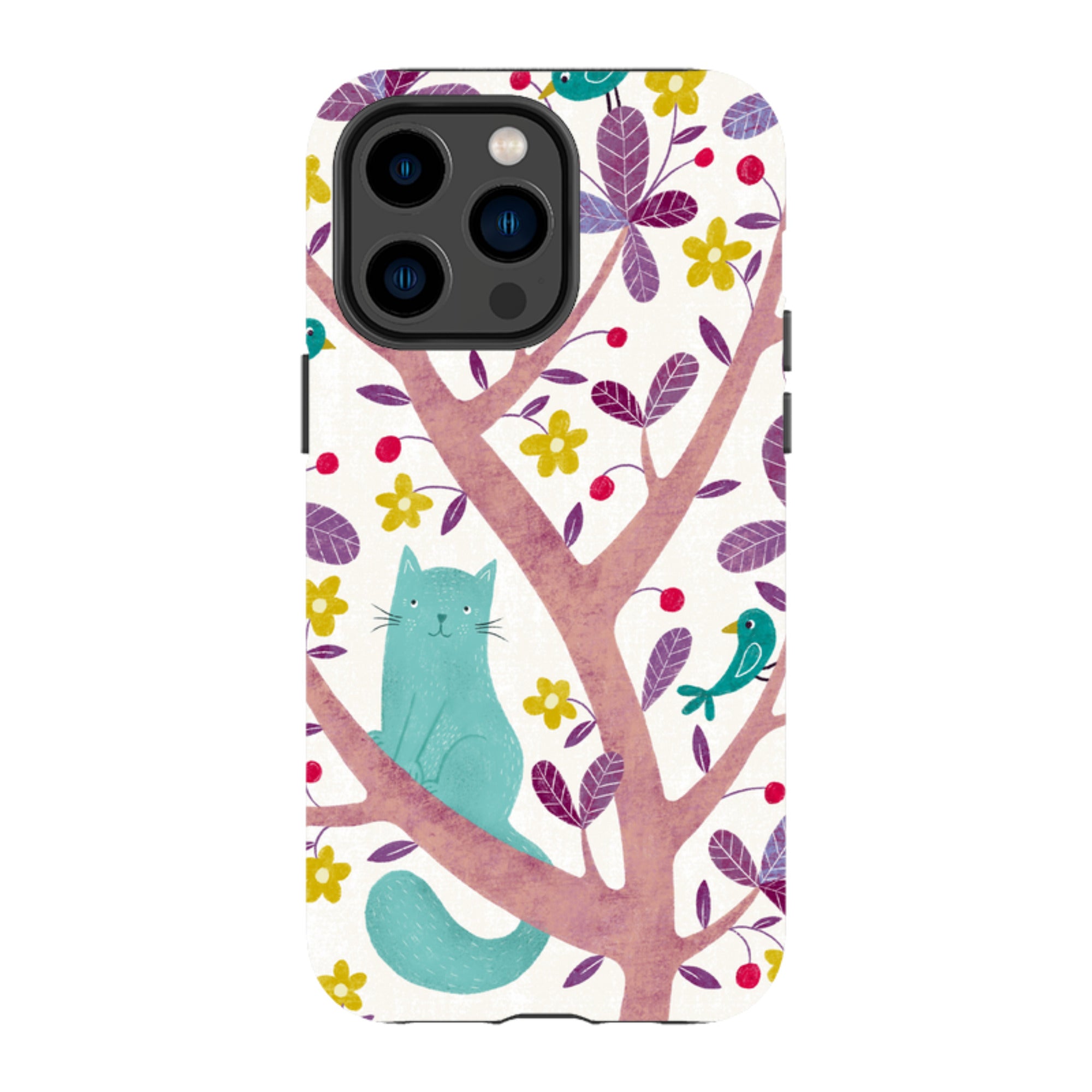 iPhone Tough Case - Cat And Bird By Suzy Taylor