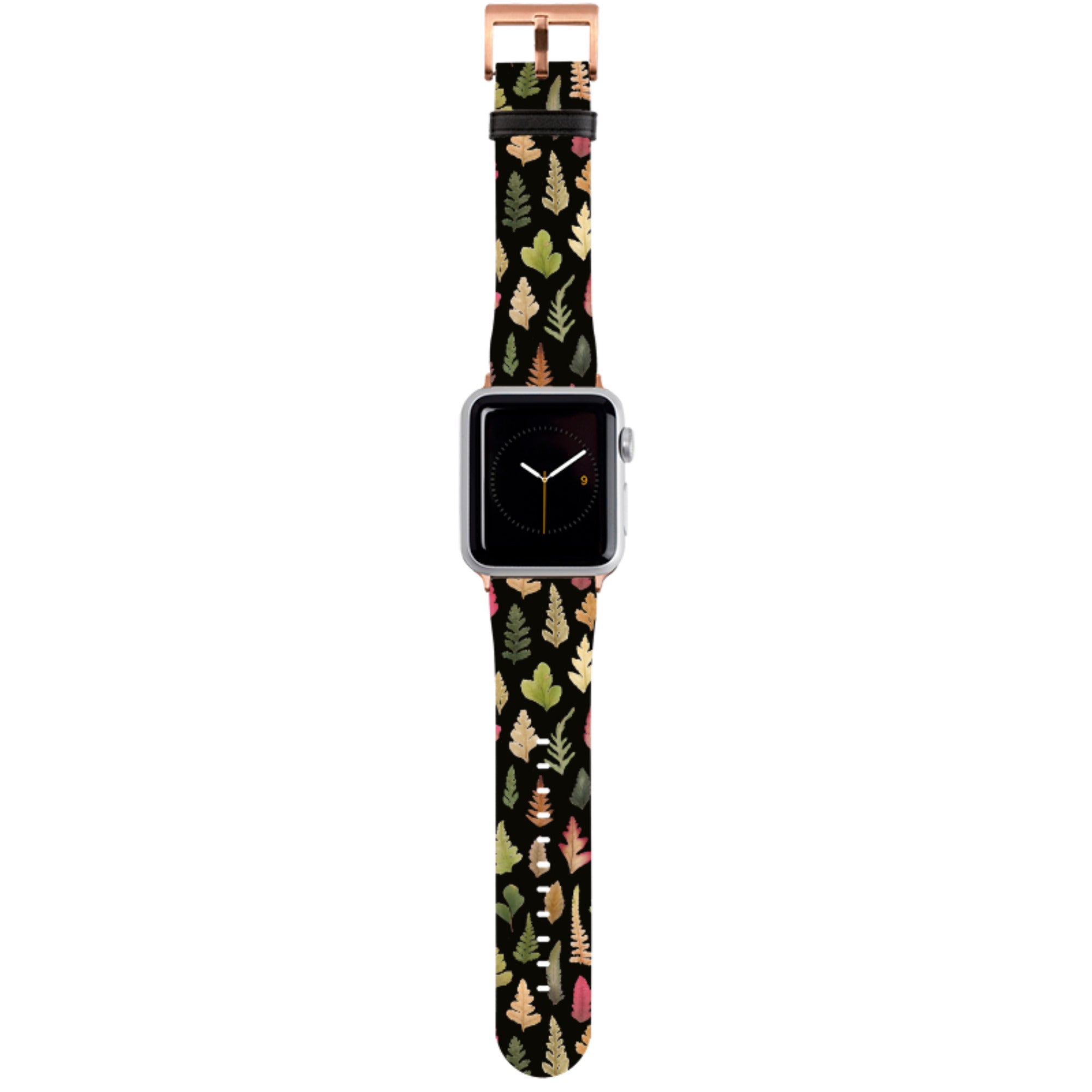 Dark Floral II Apple Watch Strap By Helen Ahpornsiri