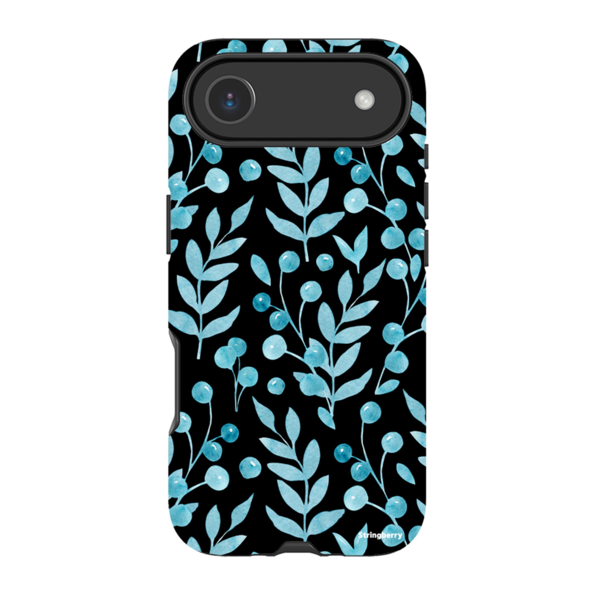 iPhone MagSafe Tough Case -  Blue Xmas Florals