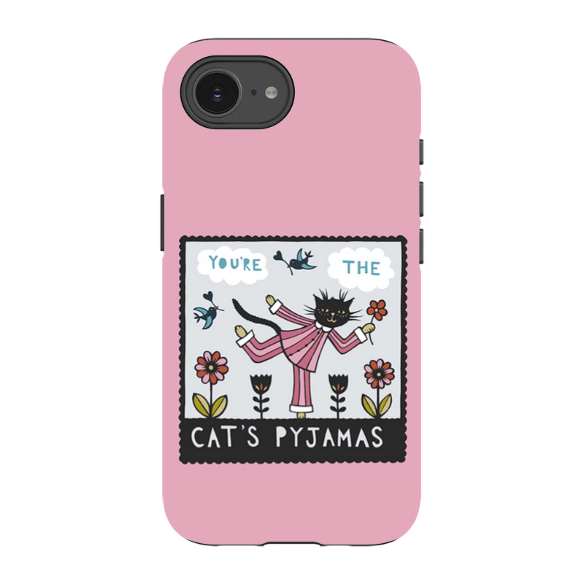 iPhone Tough Case - Cats Pyjamas Pink By Suzy Taylor