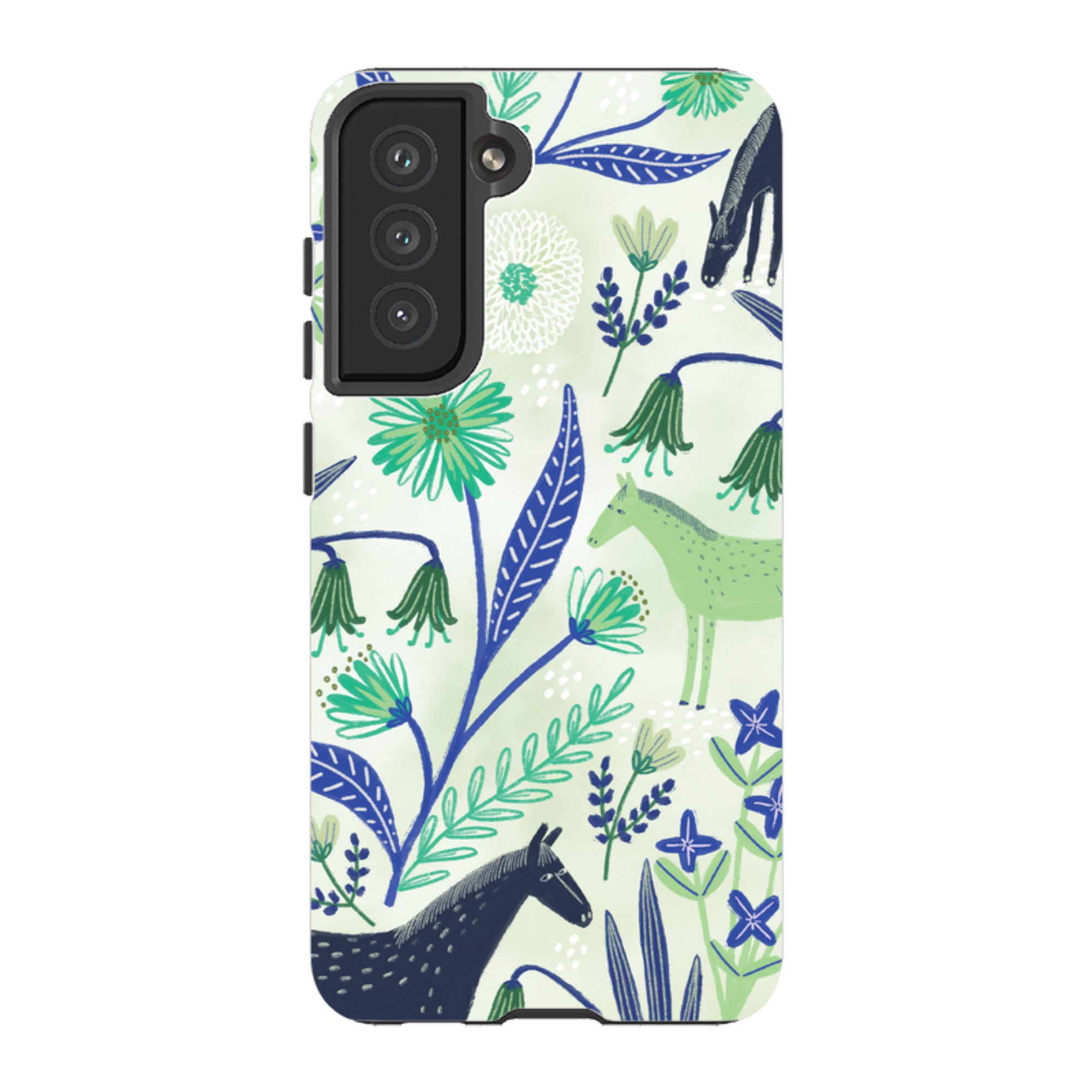 Samsung Tough Case - Wild Ponies Green By Lee Foster Wilson