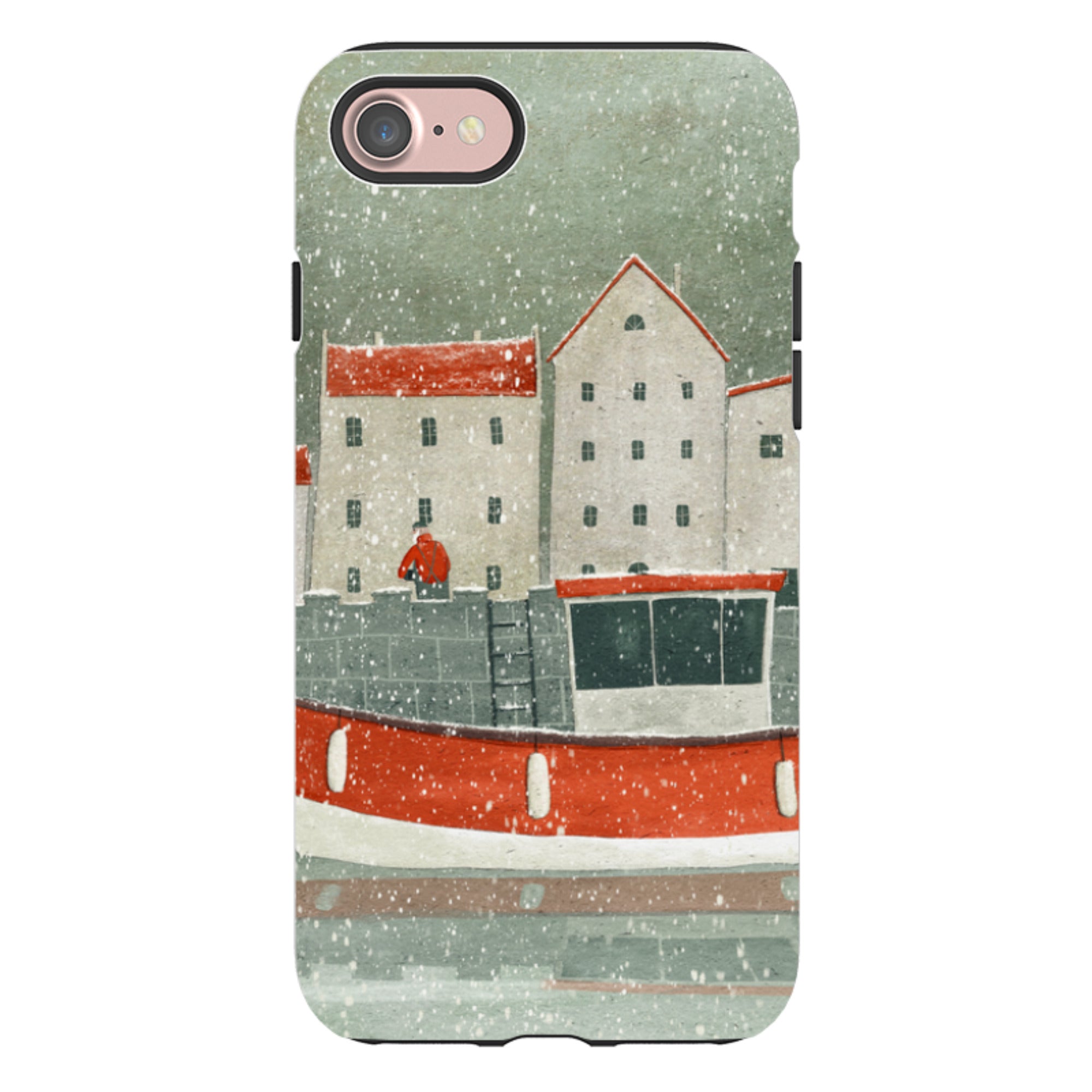 iPhone Tough Case - Christmas Harbour By Maja Lindberg