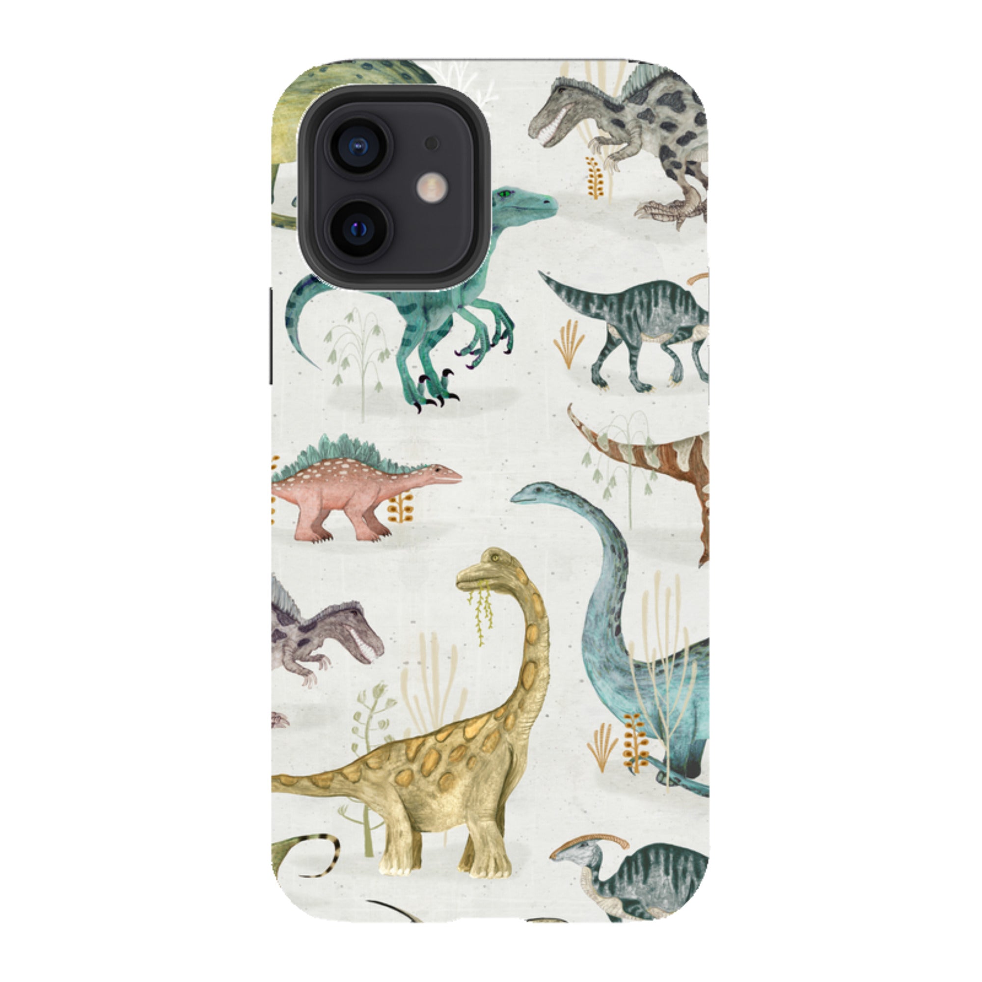 iPhone Tough Case - Dinosaur Pastel By Katherine Quinn