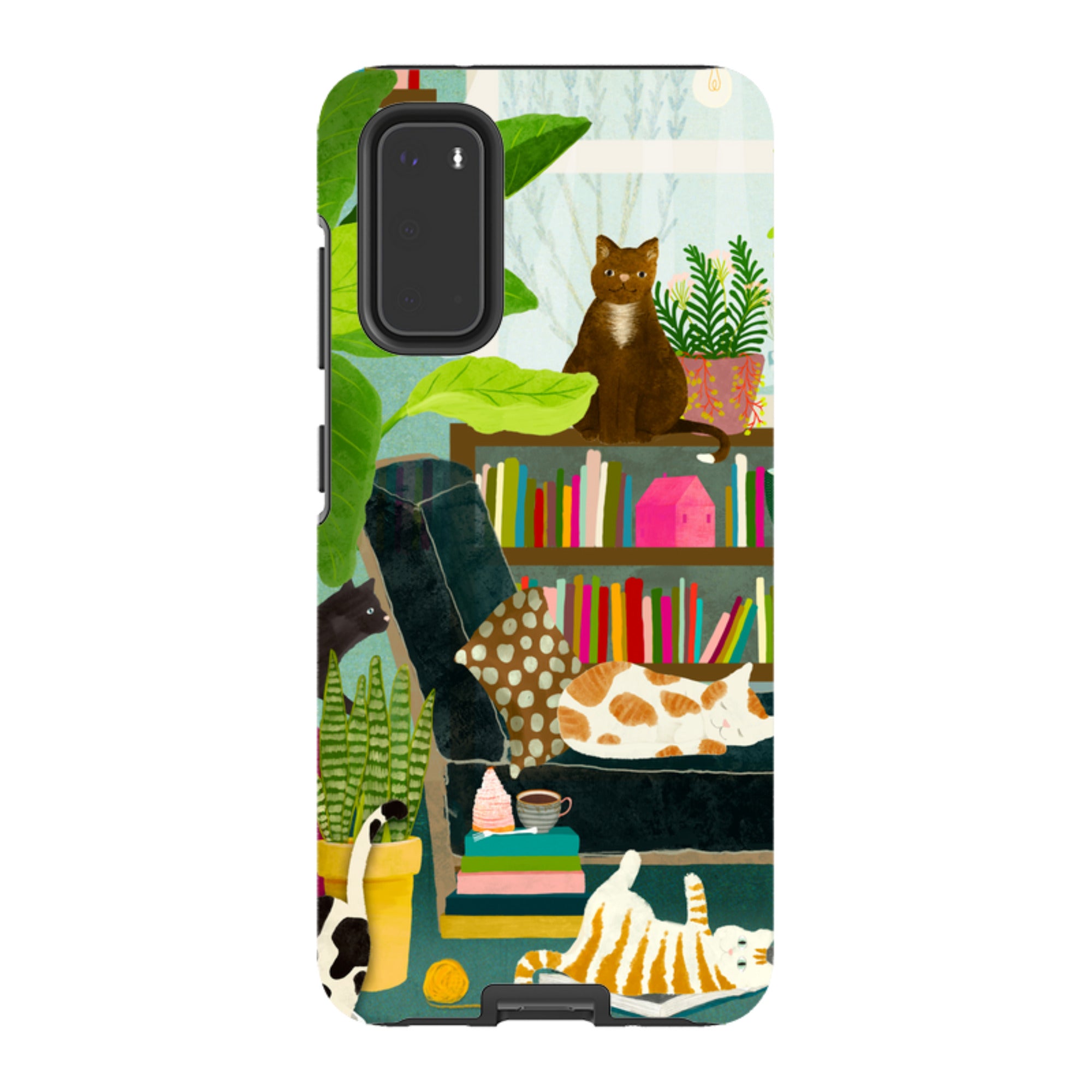 Samsung Tough Case - Cat Library By Katherine Quinn