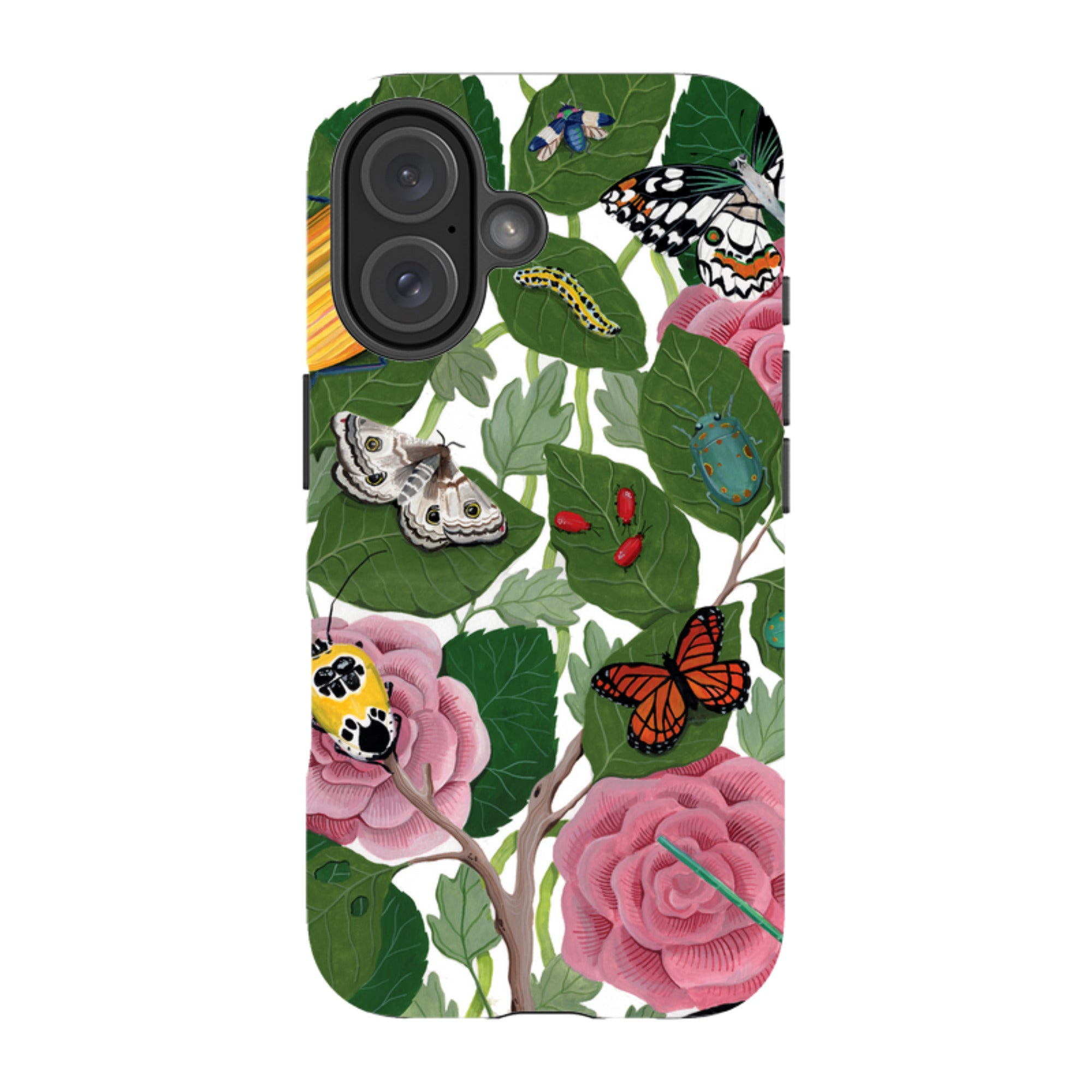 iPhone Tough Case - Butterflies And Beatles By Bex Parkin