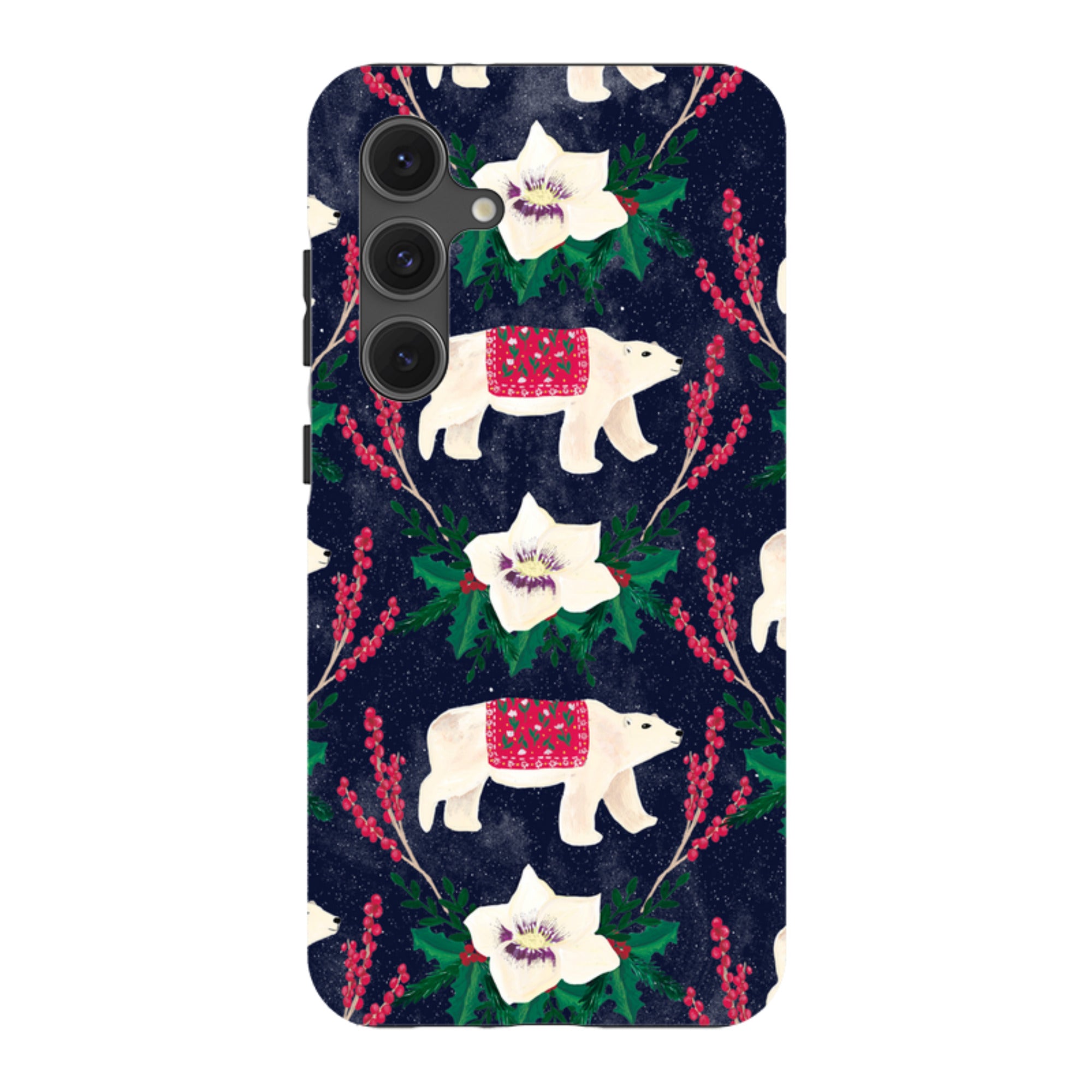 Samsung Tough Case - Midnight Polar Bears By Abby Jacobs
