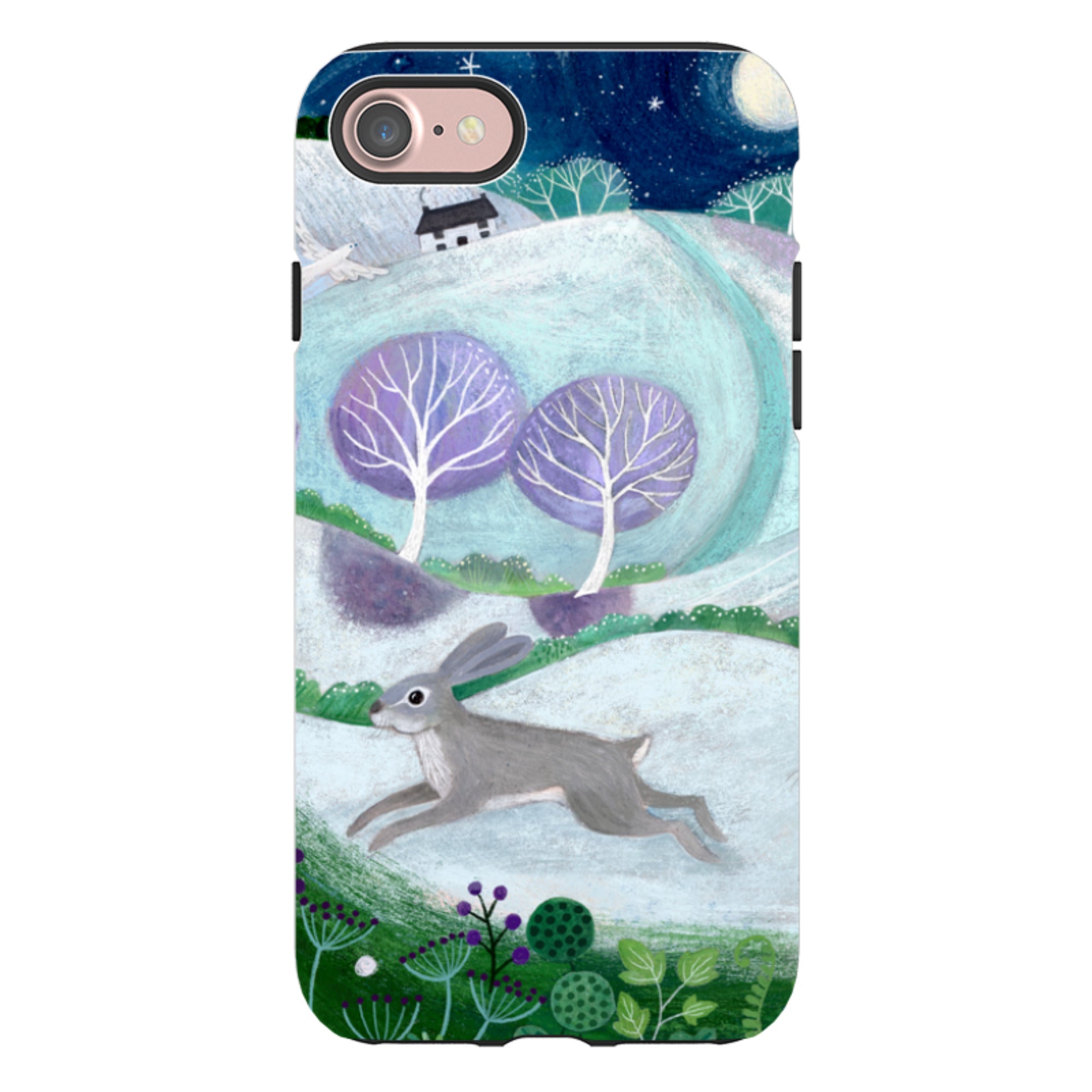 iPhone Tough Case - Winter Hare By Bex Parkin