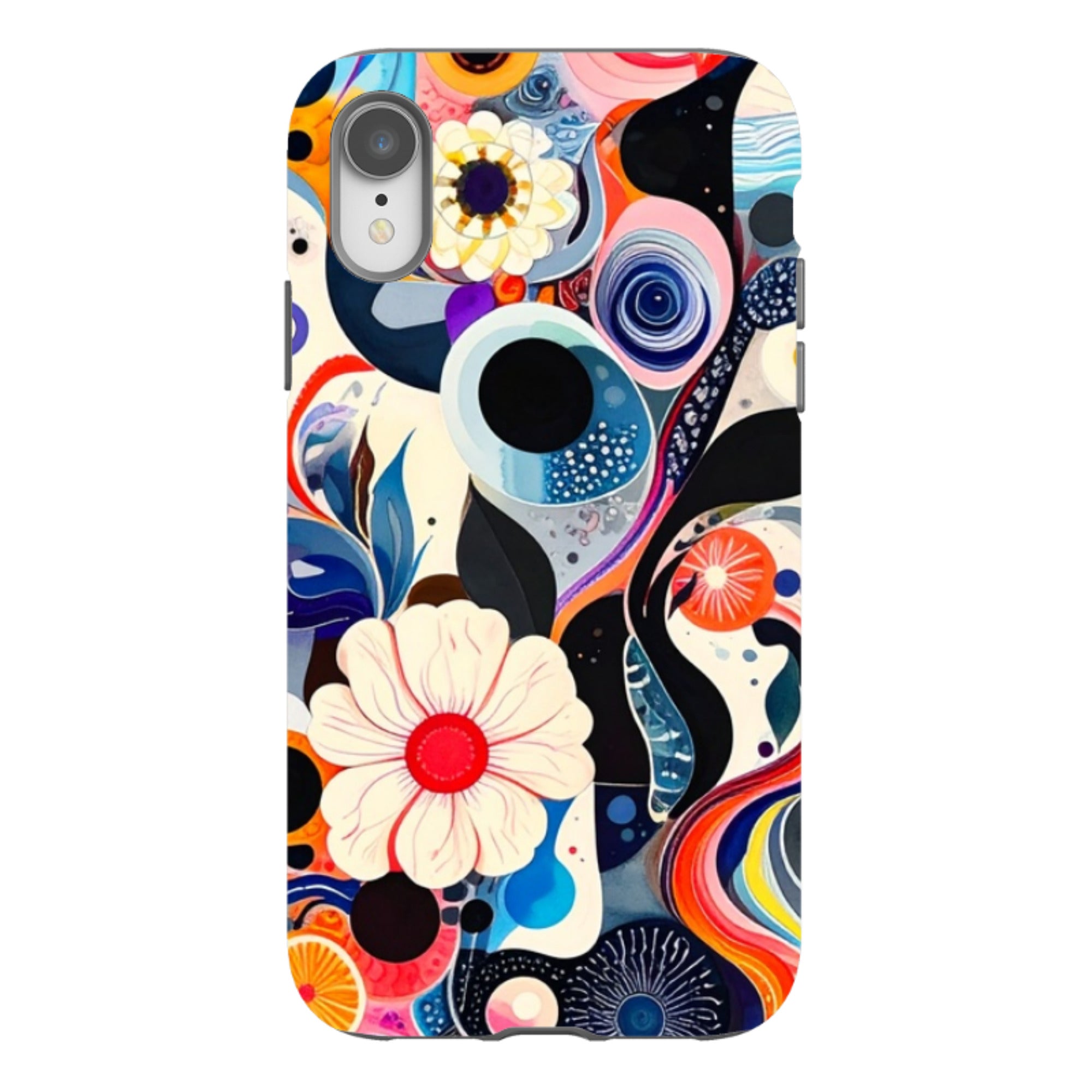 iPhone Tough Case - Floral Marble