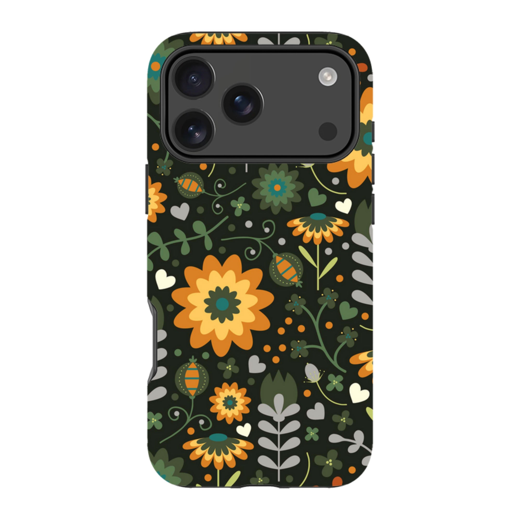 iPhone Tough Case - Dark Floral By Suzy Taylor