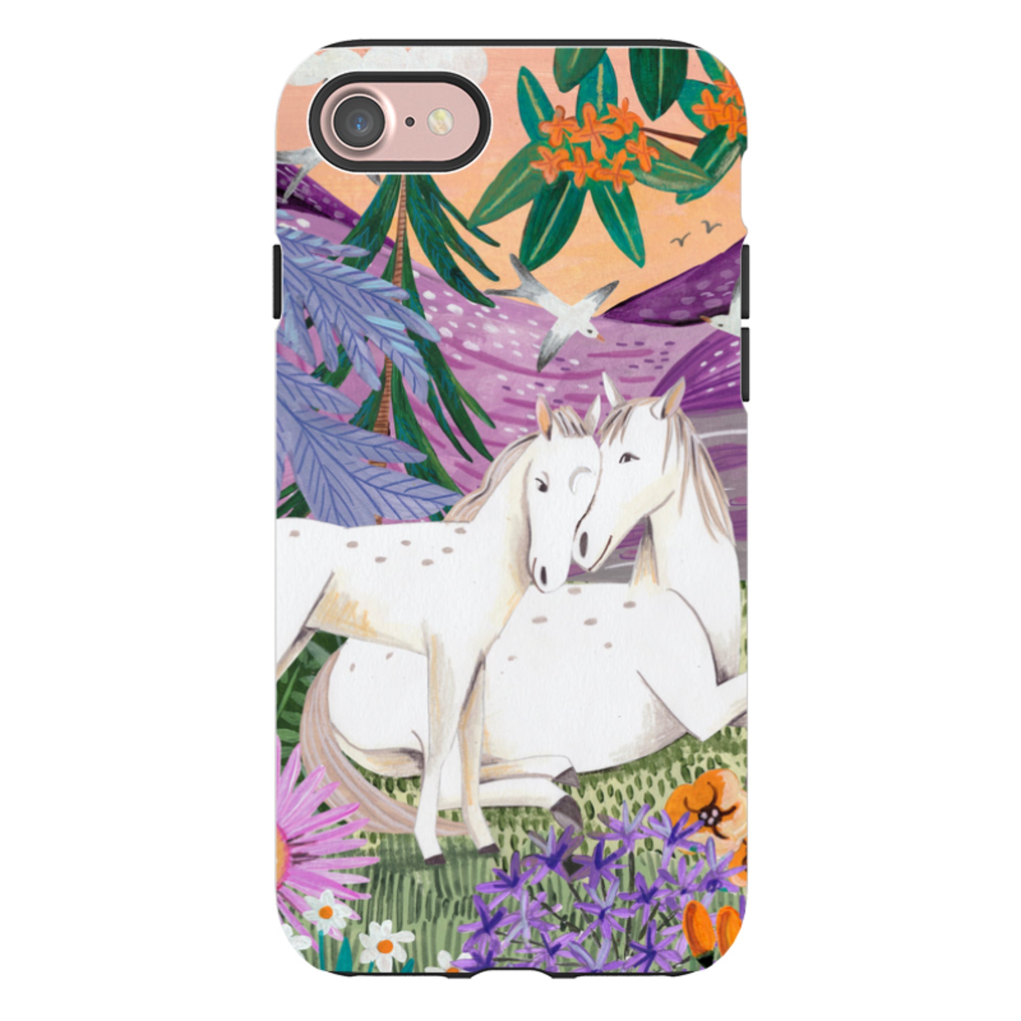 iPhone Tough Case - Horses By Caroline Bonne Muller