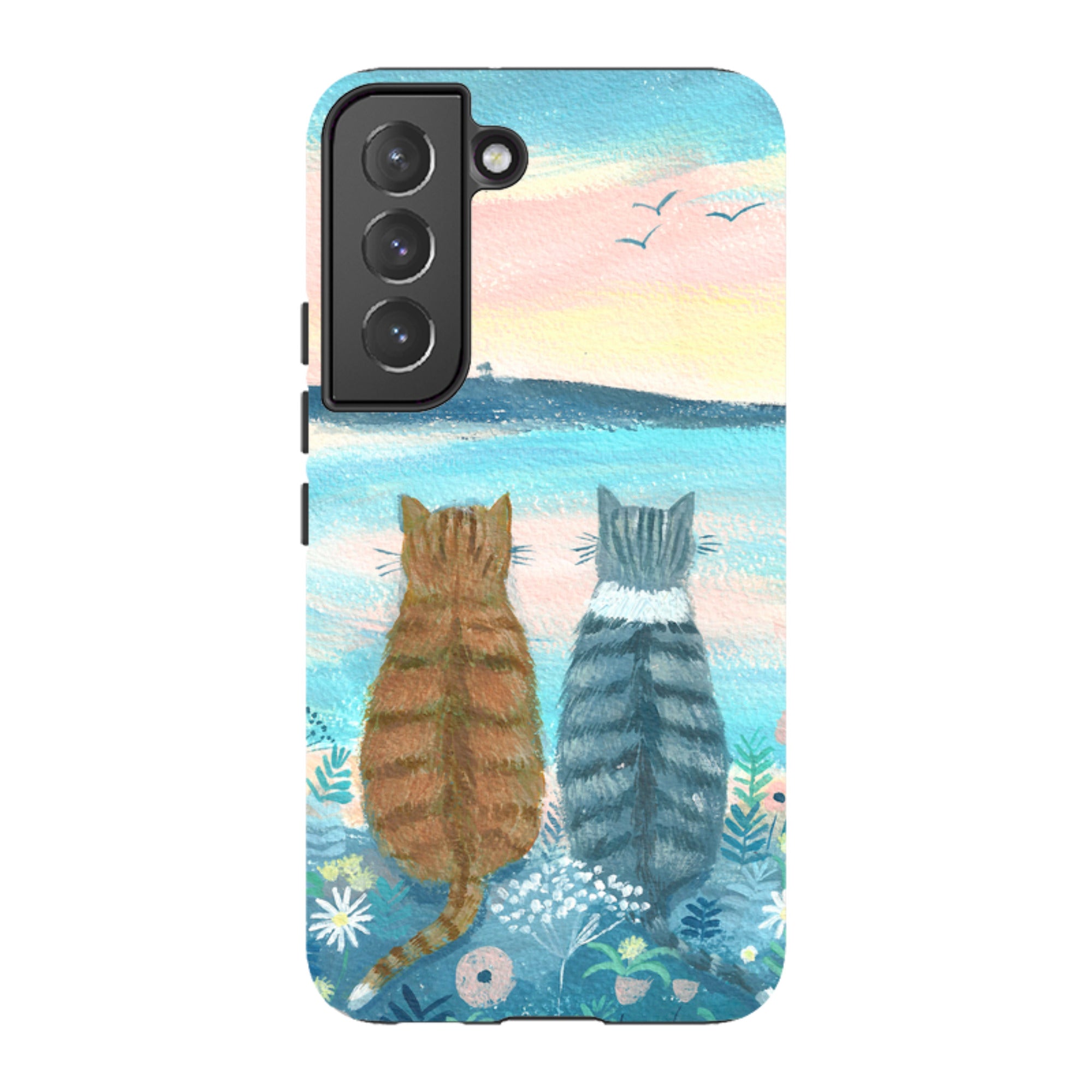 Samsung Tough Case - Sunset Cats 2 By Mary Stubberfield