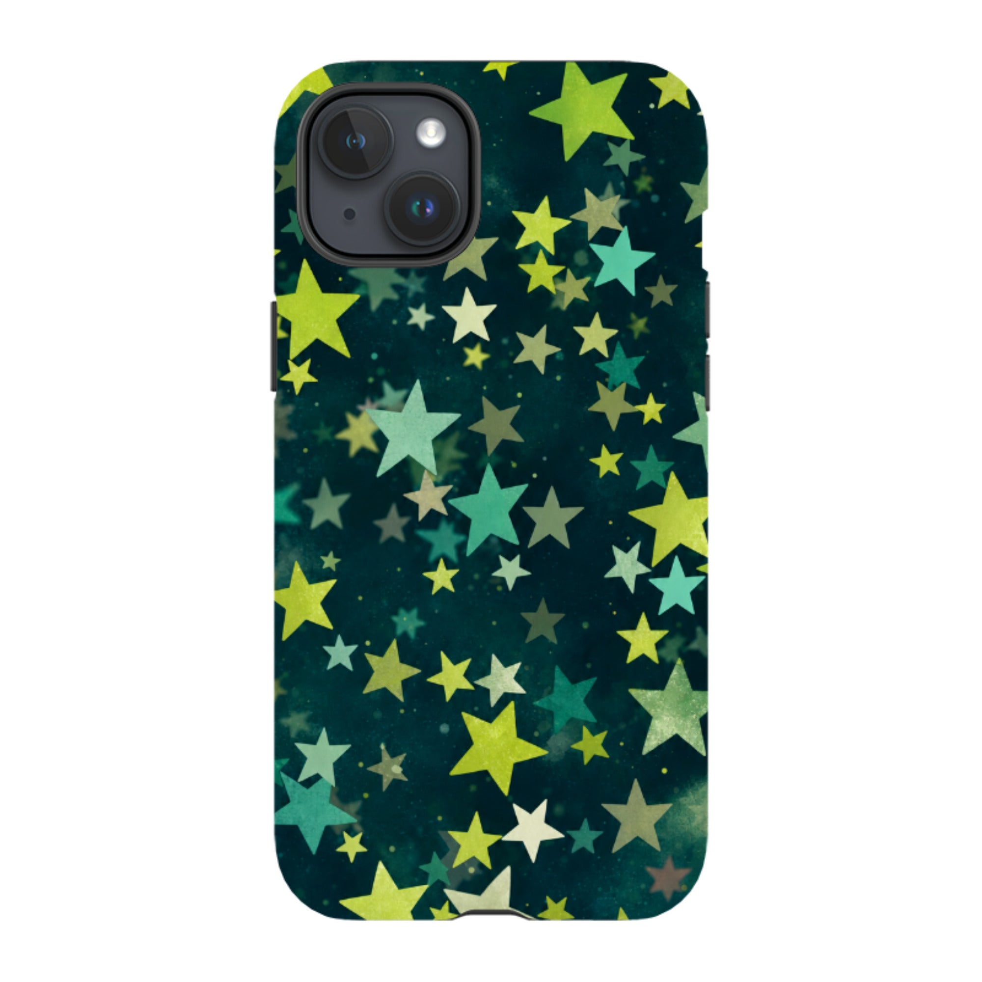 iPhone Tough Case - Green Galaxy Star