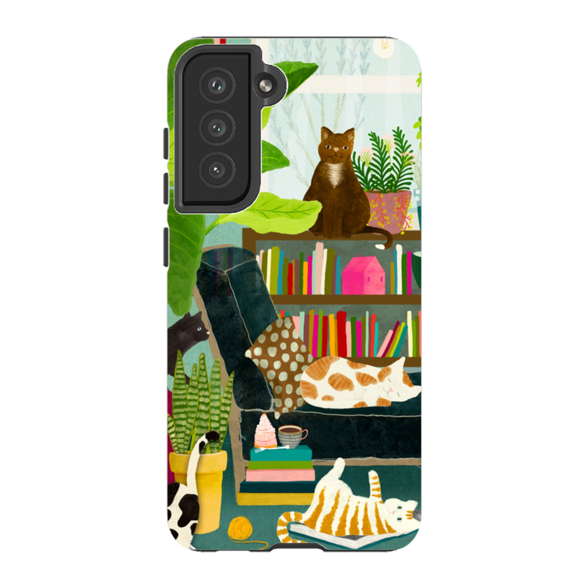 Samsung Tough Case - Cat Library By Katherine Quinn