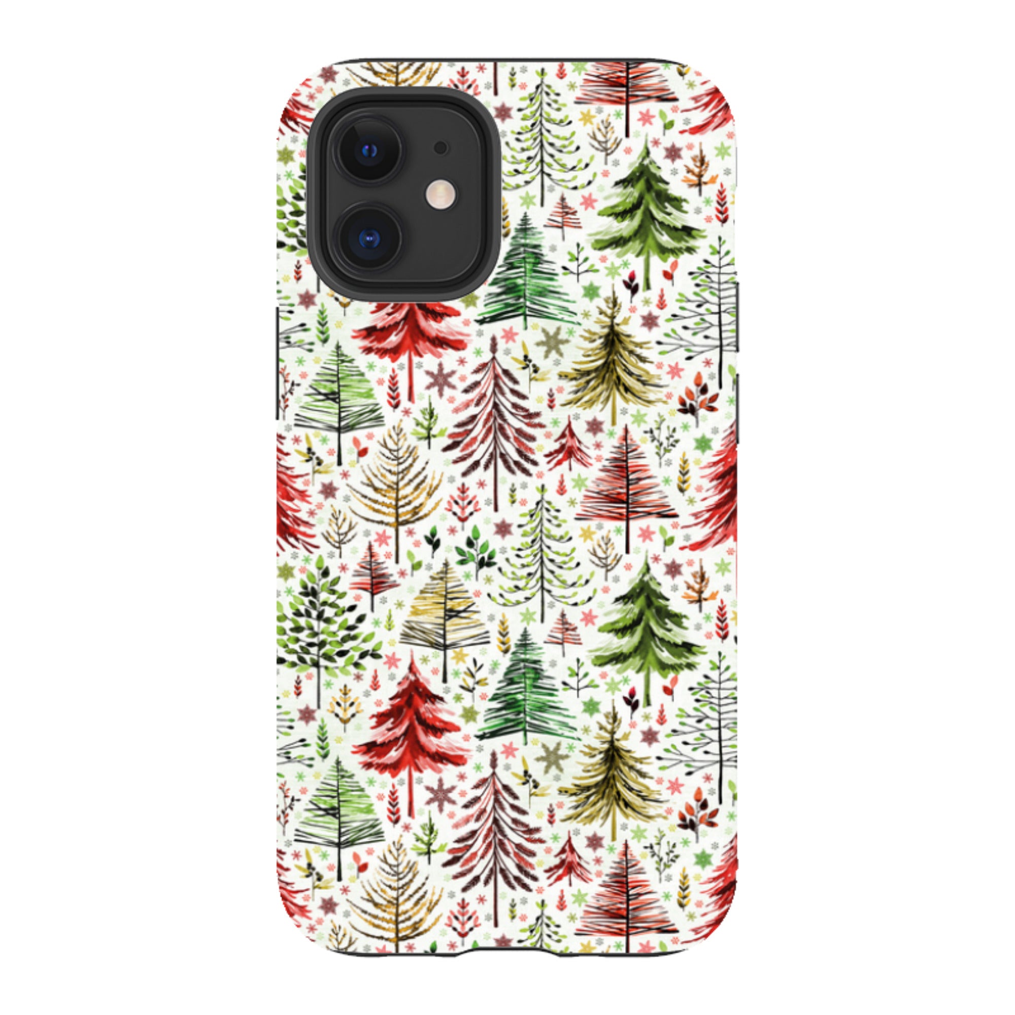 iPhone Tough Case - Xmas Trees By Elisabeth Haager