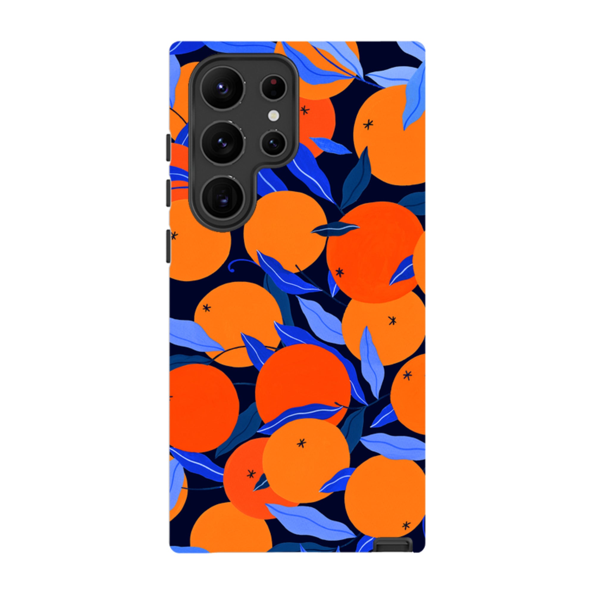 Samsung Tough Case - Arancello Navy Pattern By Madalina Andronic
