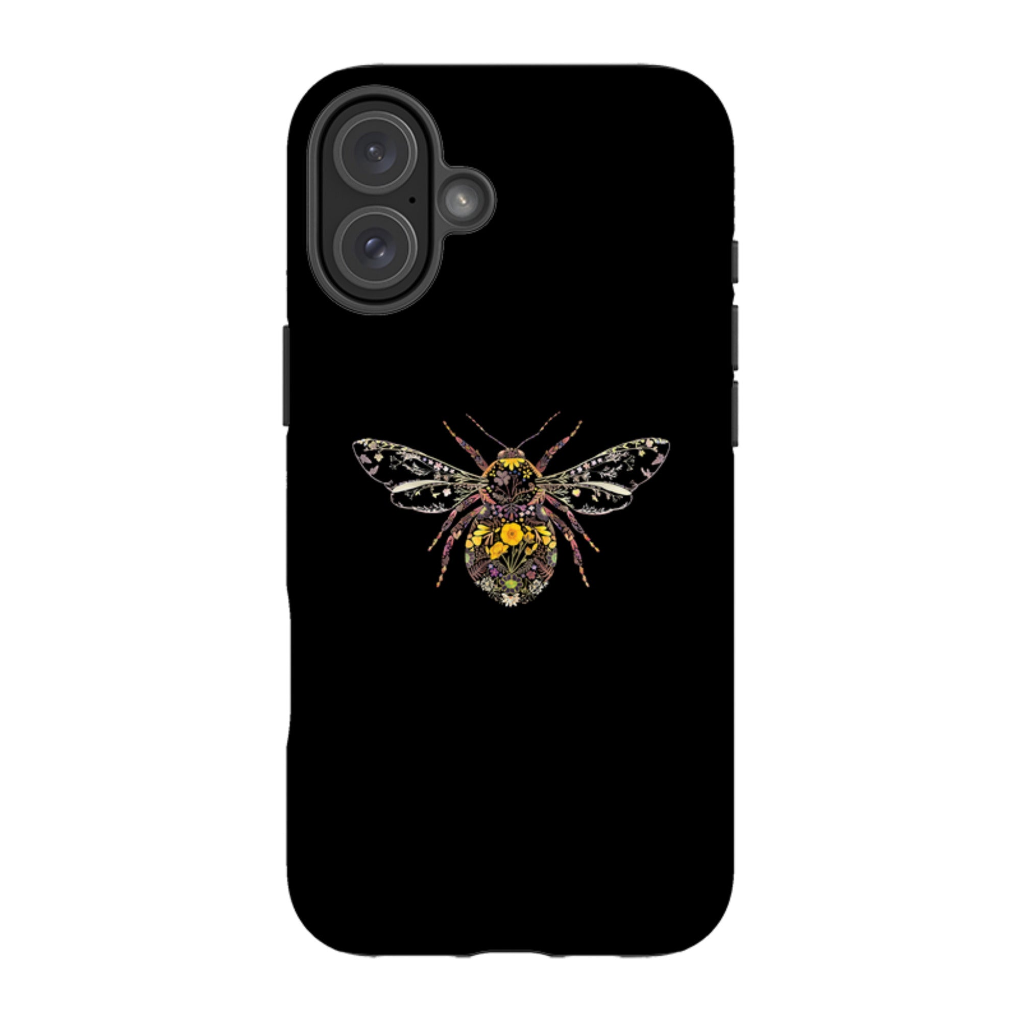 iPhone MagSafe Tough Case -  Floral Bumble Bee By Helen Ahpornsiri