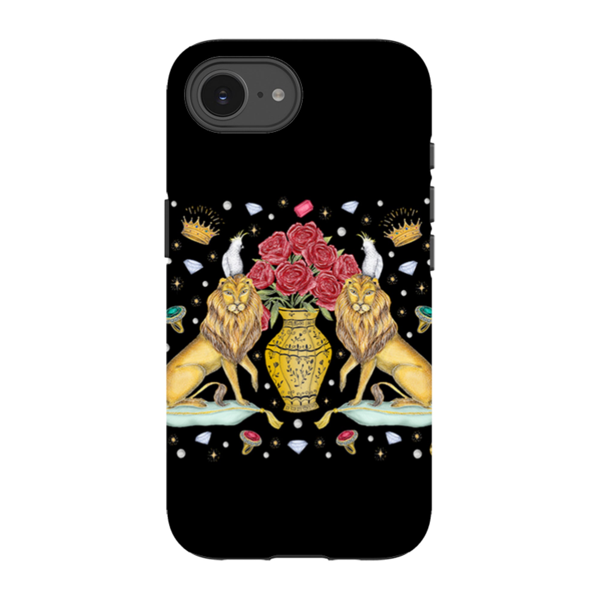 iPhone Tough Case - Lion And Vase By Catherine Rowe