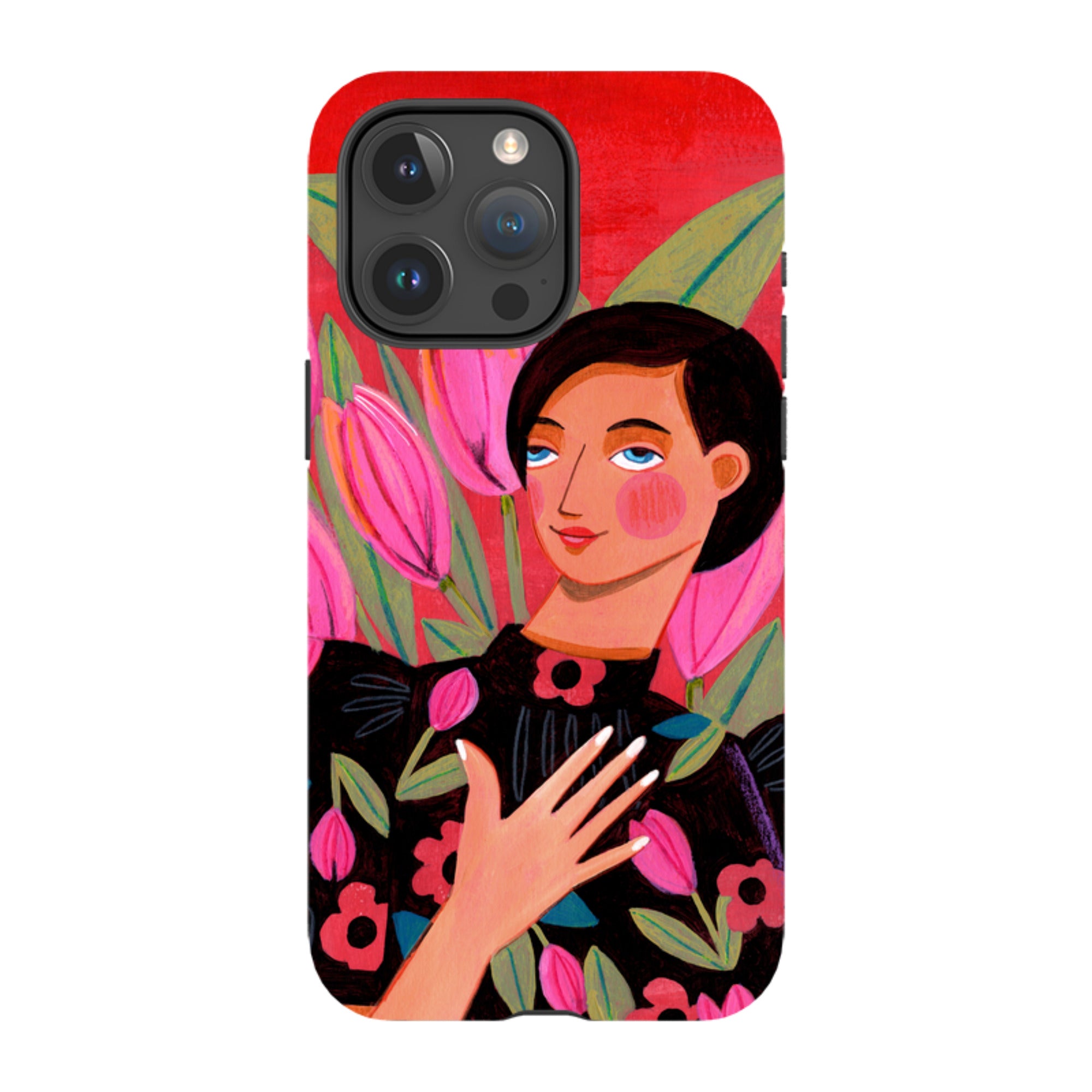 iPhone Tough Case - Tulip Woman By Caroline Bonne Muller