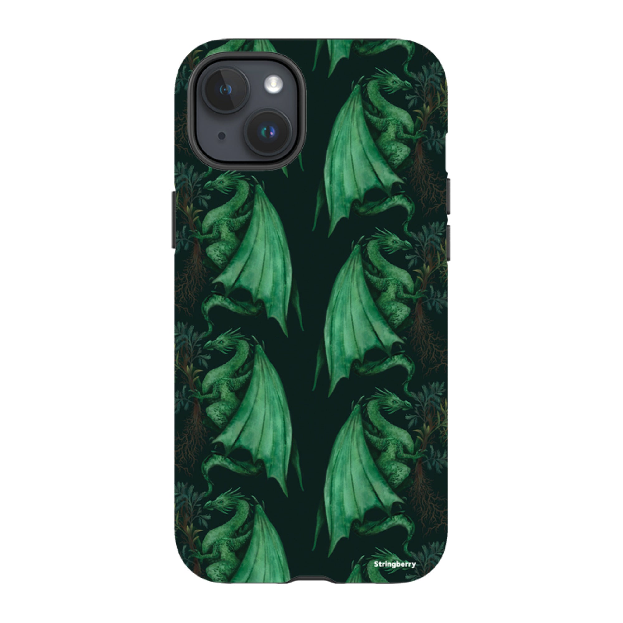 iPhone Tough Case - Arbor Dragon Pattern By Anna Stead