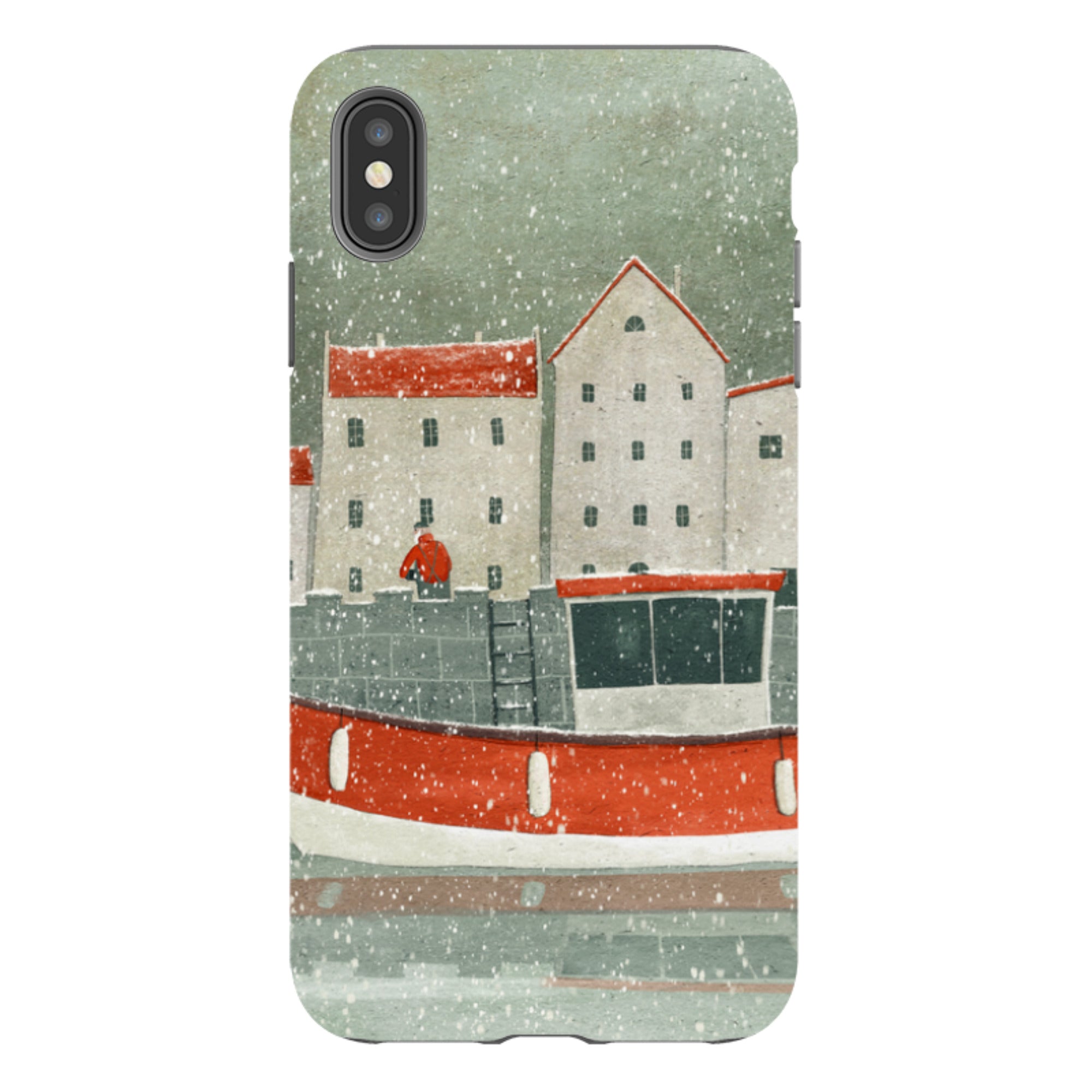 iPhone Tough Case - Christmas Harbour By Maja Lindberg