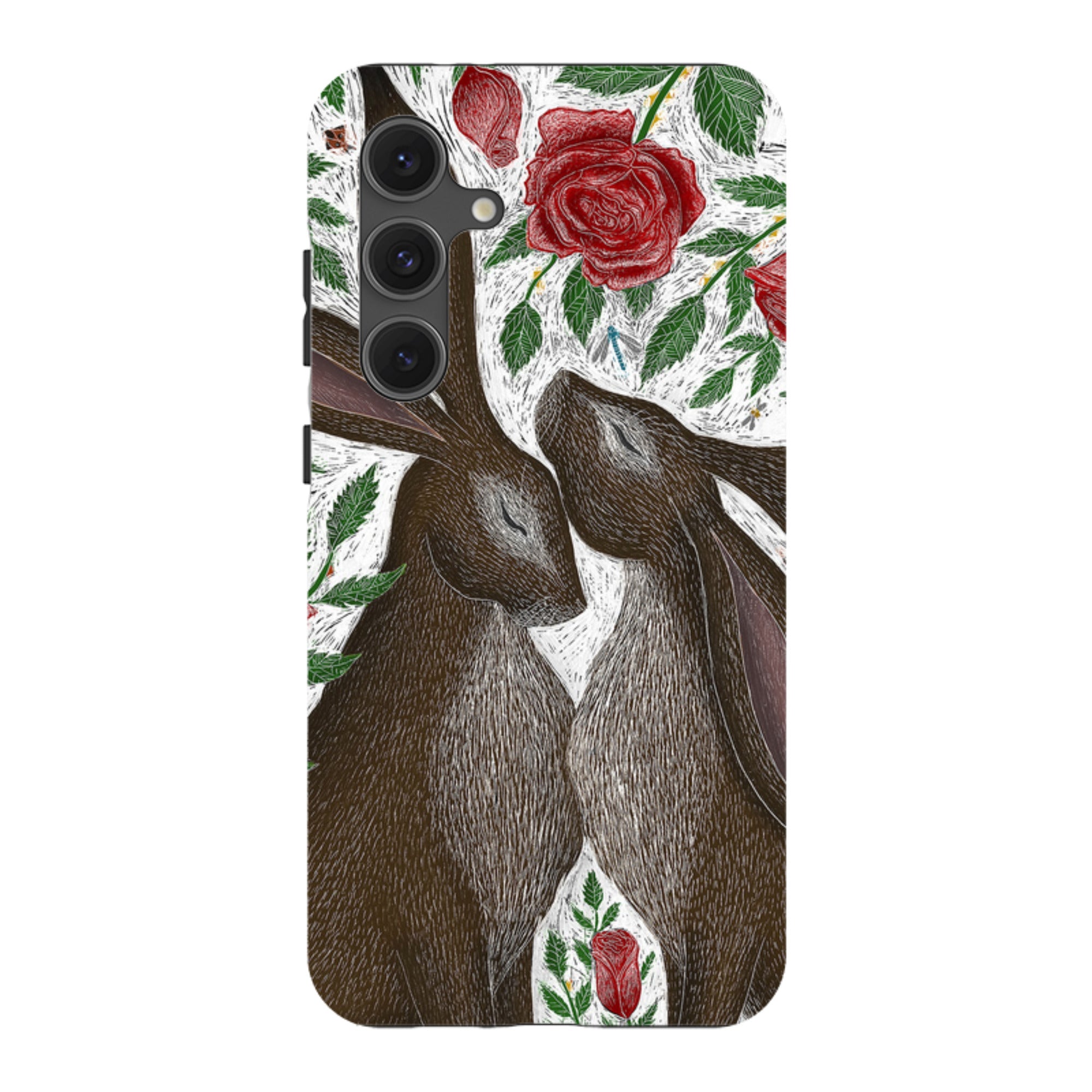 Samsung Tough Case - Hares And Red Roses By Catherine Rowe