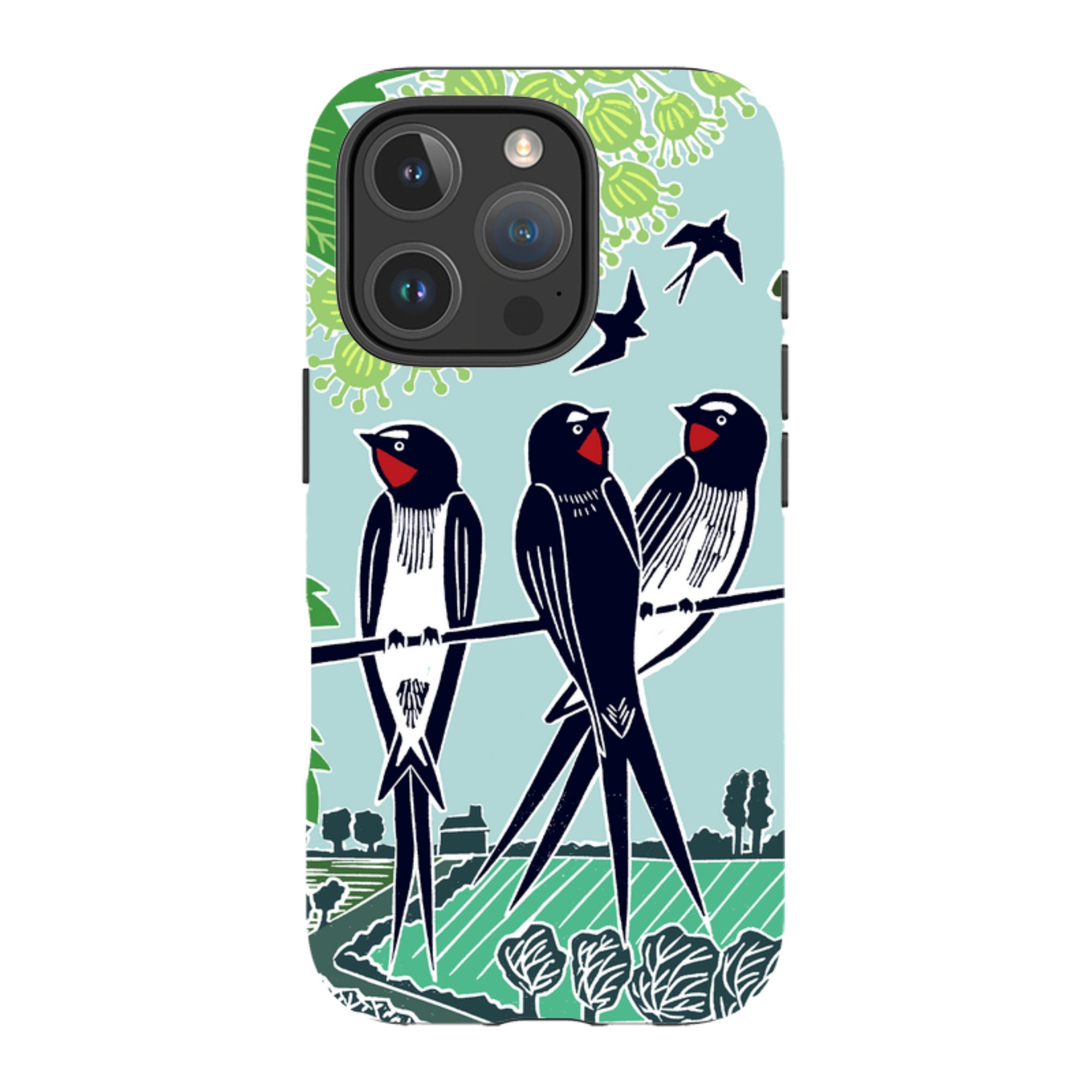 iPhone Tough Case - Swallows By Kate Heiss