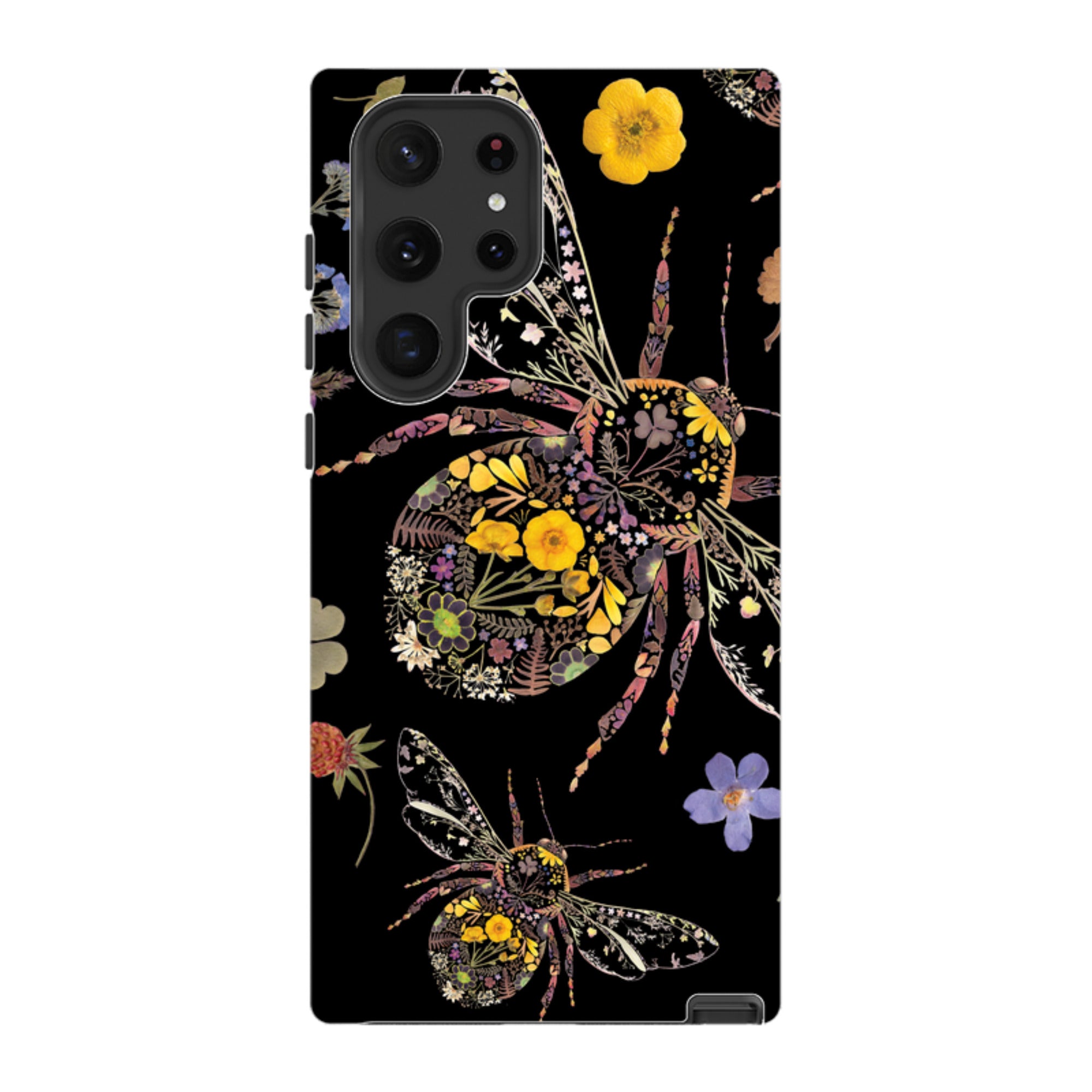 Samsung Tough  Case - Floral Bumble Bees By Helen Ahpornsiri