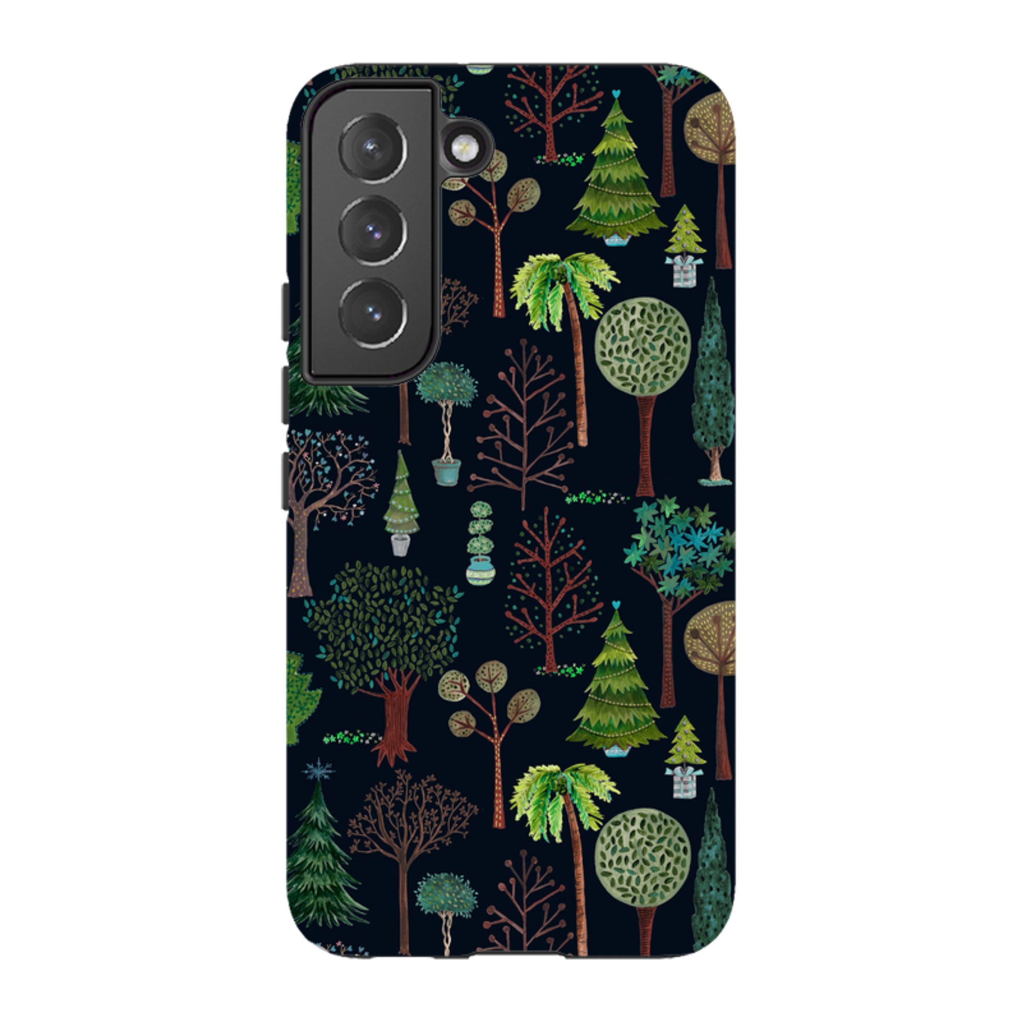 Samsung Tough Case - Xmas Trees Dark By Caroline Bonne Muller