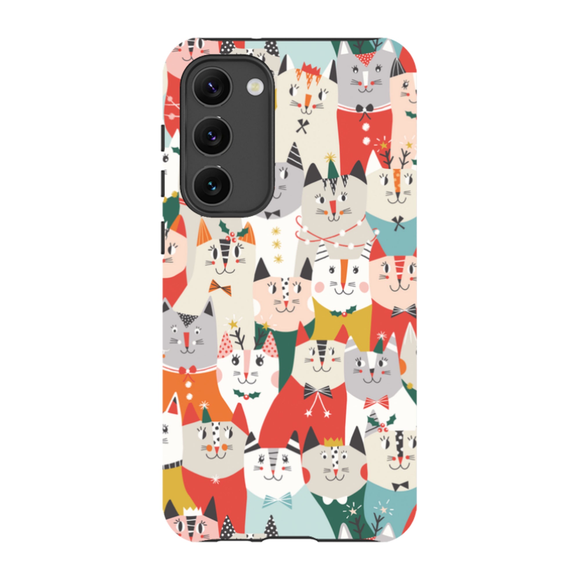 Samsung Tough Case - Christmas cats By Ali Brookes
