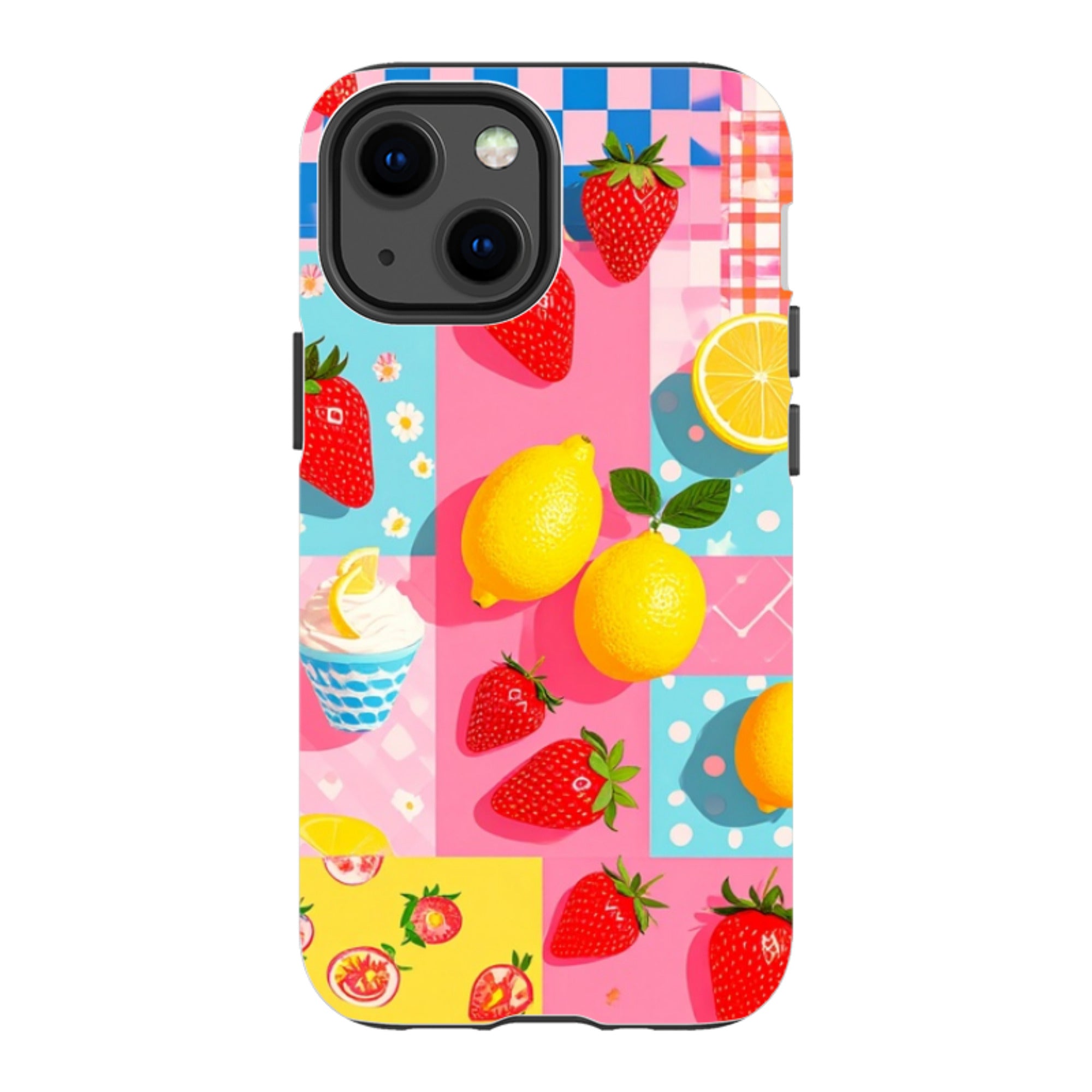 iPhone Tough Case - Lemon Strawberry Ice Cream