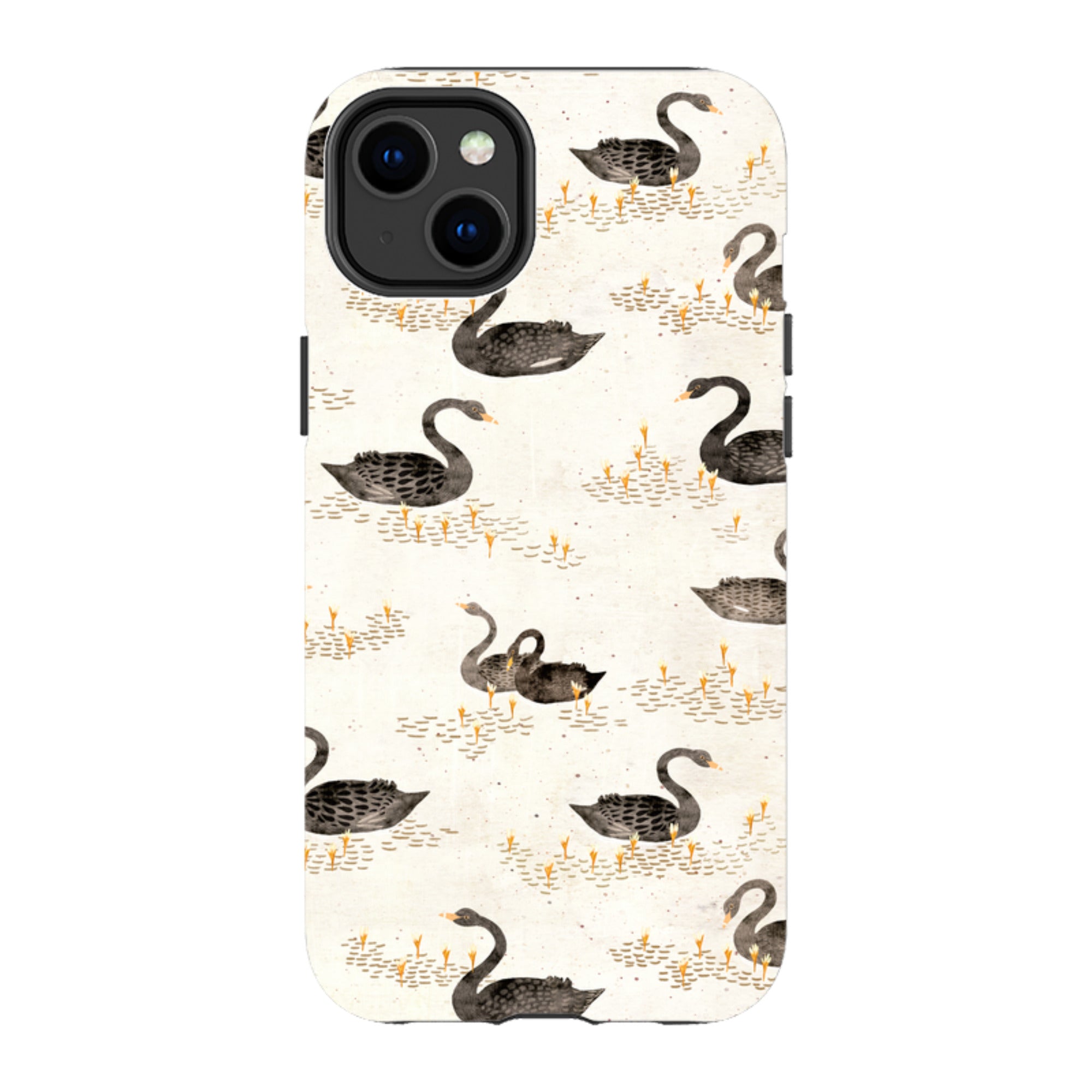 iPhone Tough Case - Swans Cream By Katherine Quinn