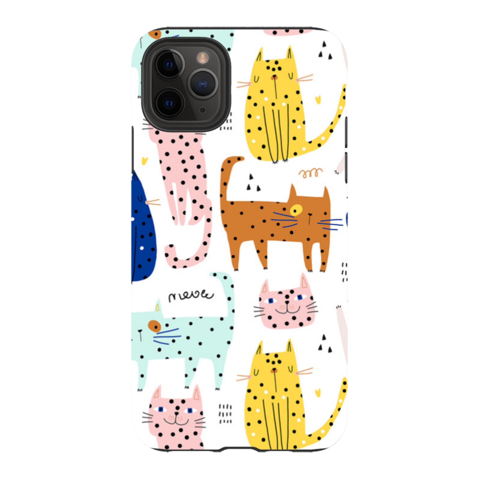 iPhone Tough Case - Spotty Kitty