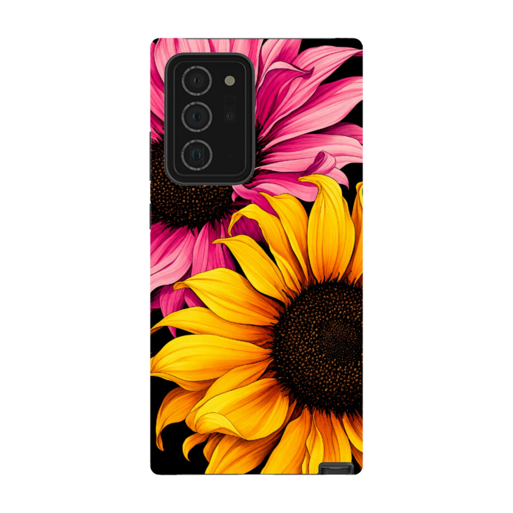 Samsung Tough Case - Yellow & Pink Sunflower