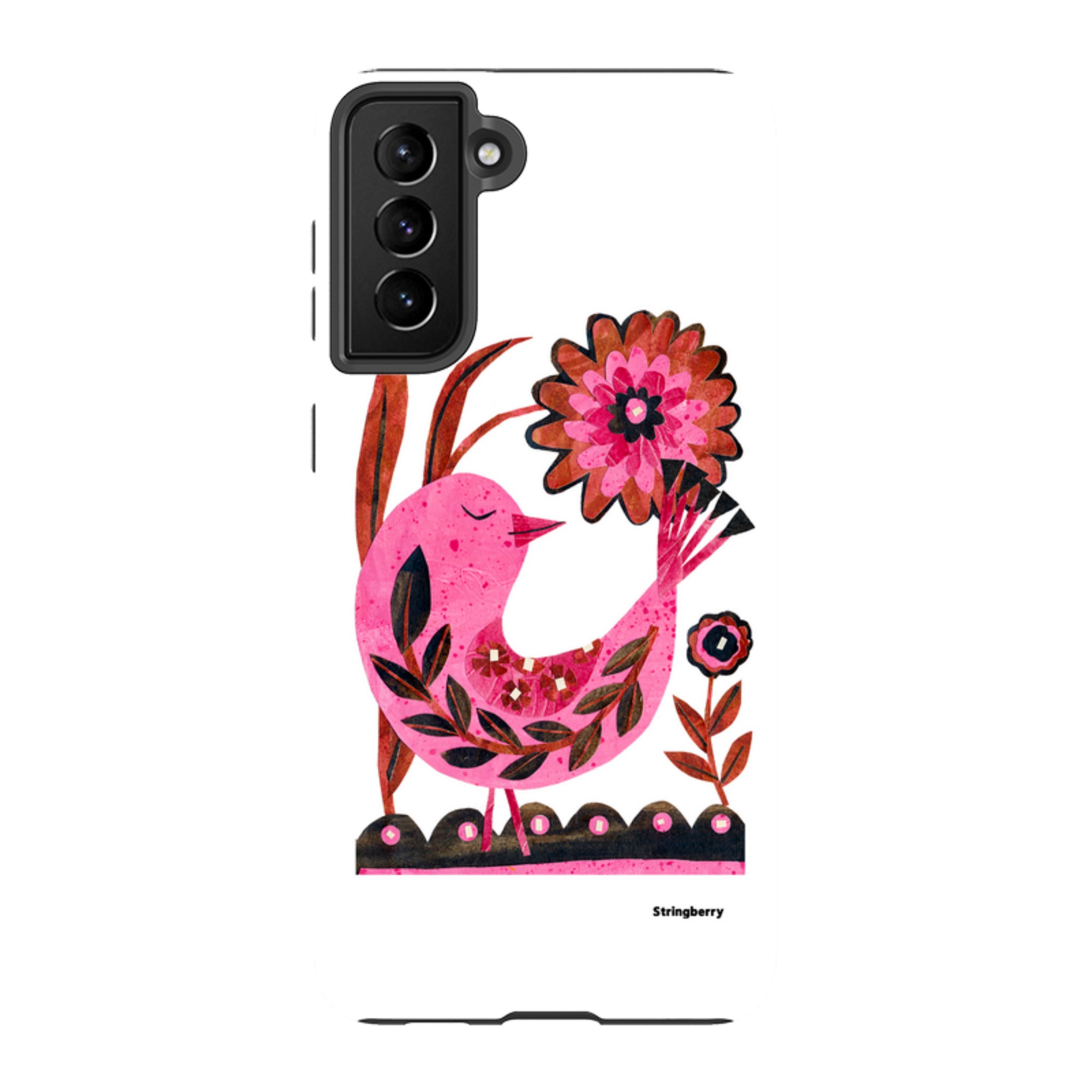 Samsung Tough Case - Folk Floral Bird By Tracey English