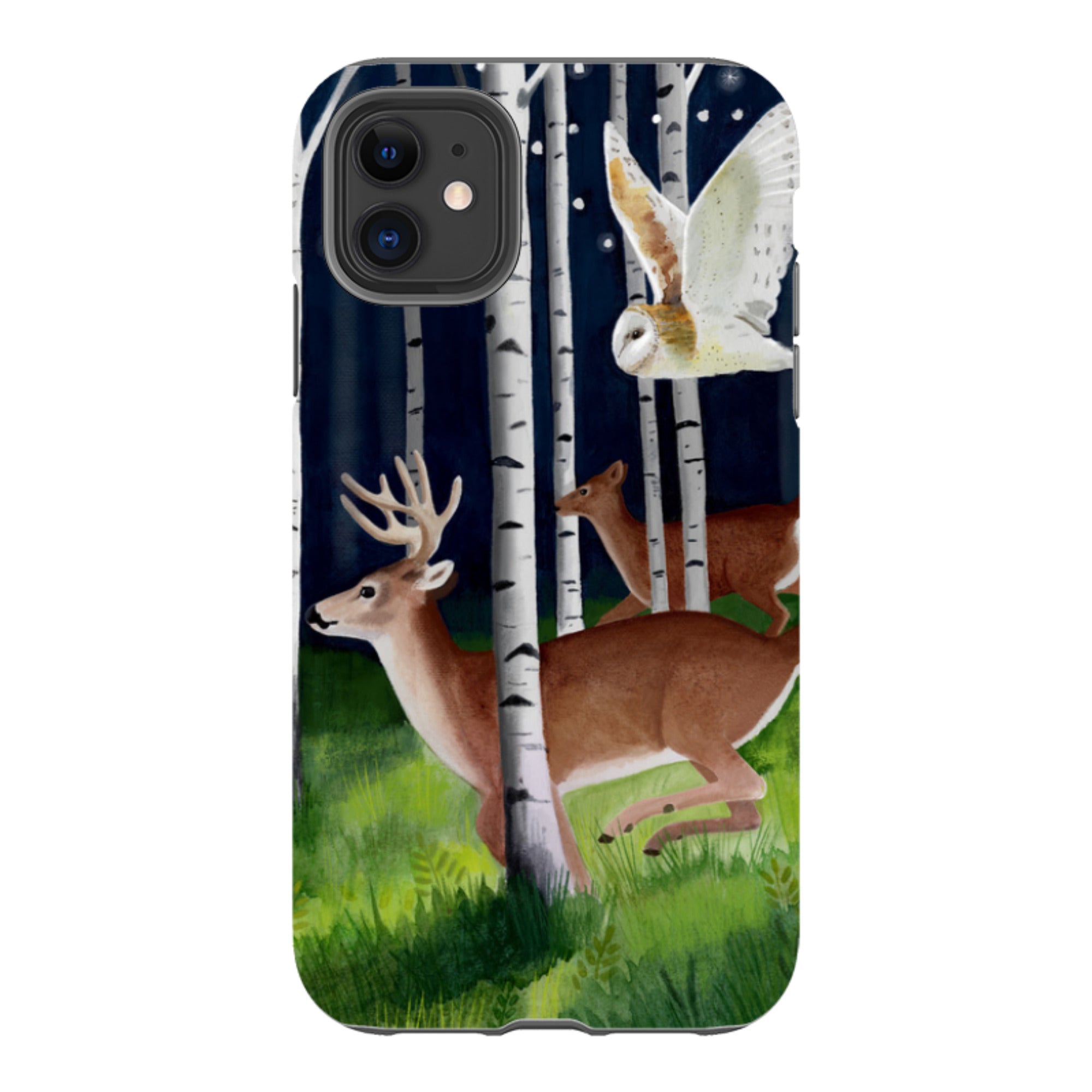 iPhone Tough Case - Green Forest By Bex Parkin