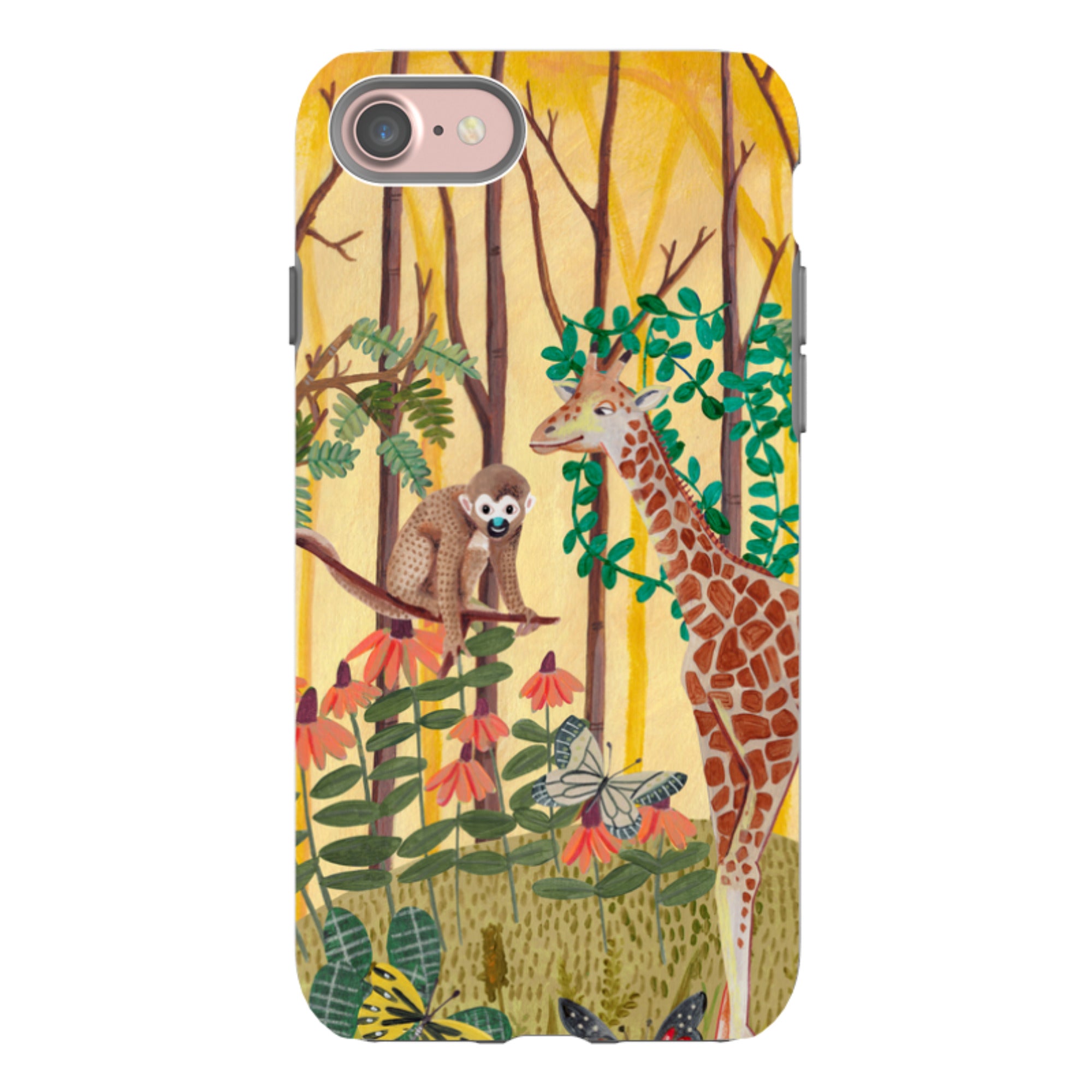 iPhone Tough Case - Giraffe By Caroline Bonne Muller