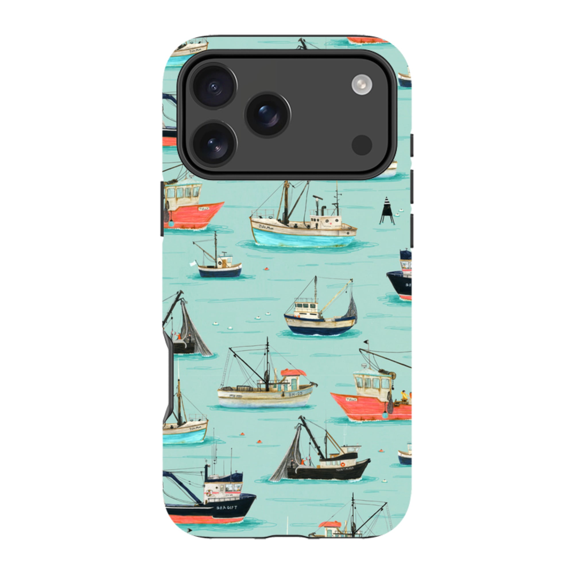 iPhone Tough Case - Fishing Boats By Katherine Quinn